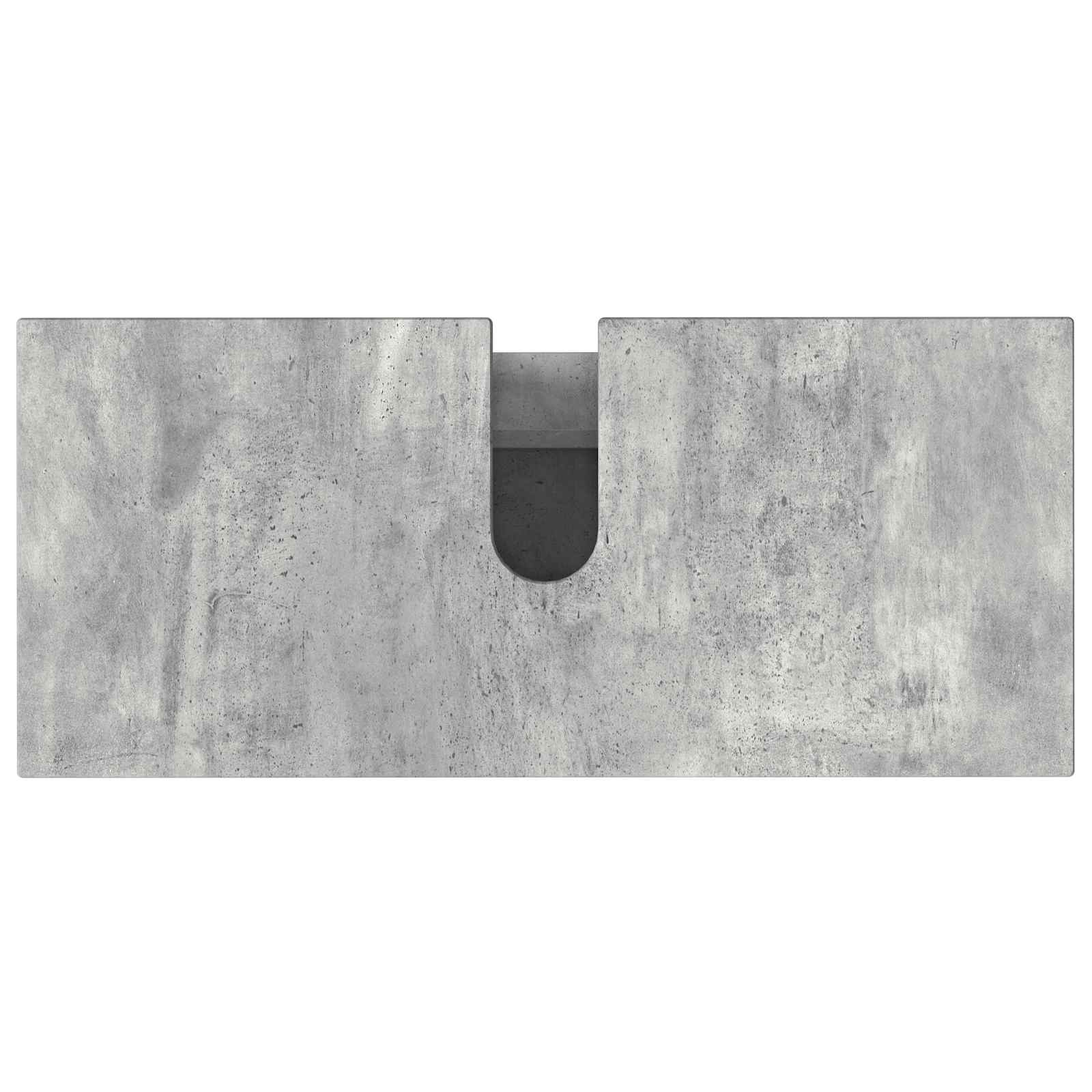 Waschtisch Betongrau 80 x 35 x 60 cm Holzwerkstoff