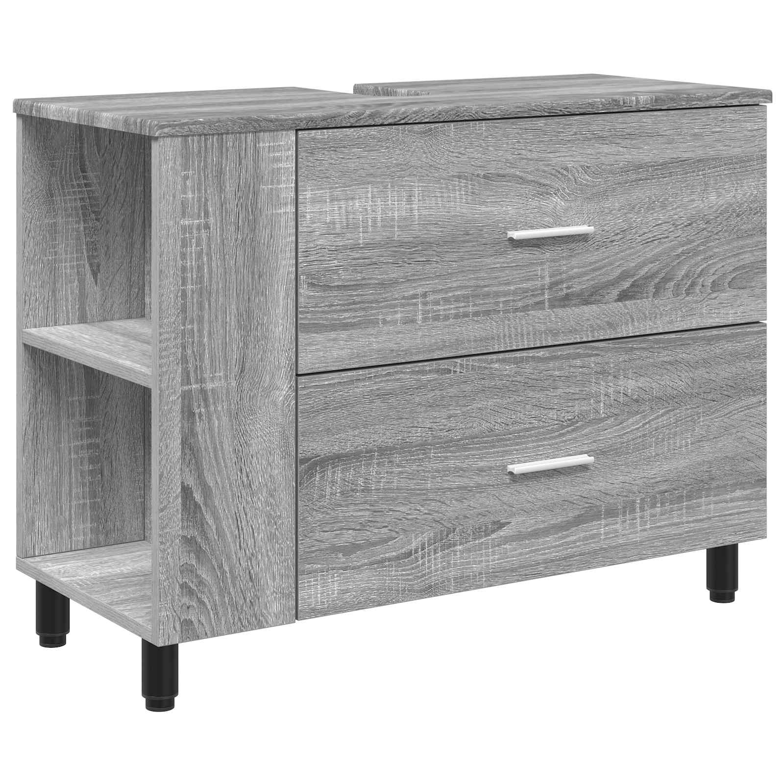 Waschtisch Sonoma-Grau 80 x 35 x 60 cm Holzwerkstoff