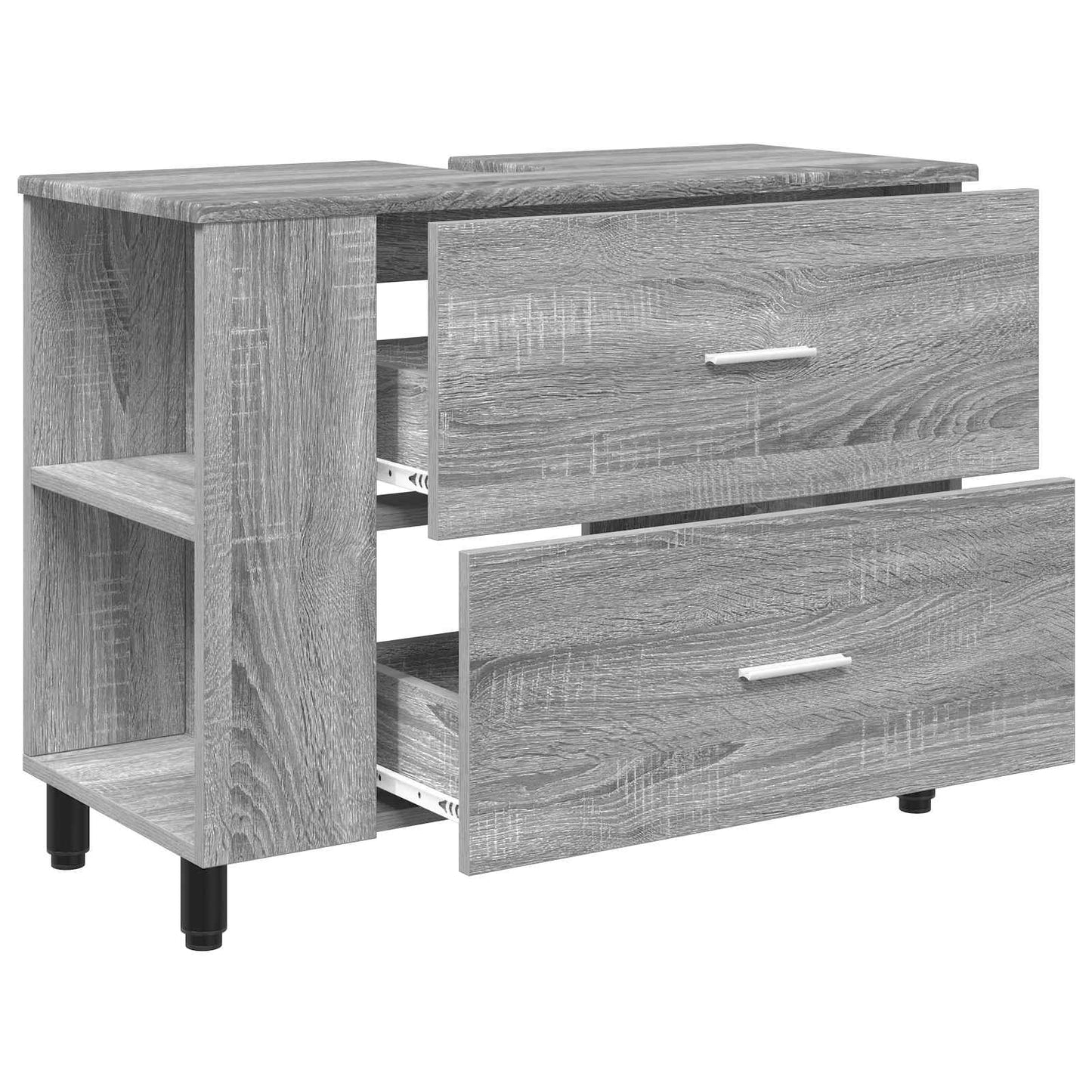 Waschtisch Sonoma-Grau 80 x 35 x 60 cm Holzwerkstoff
