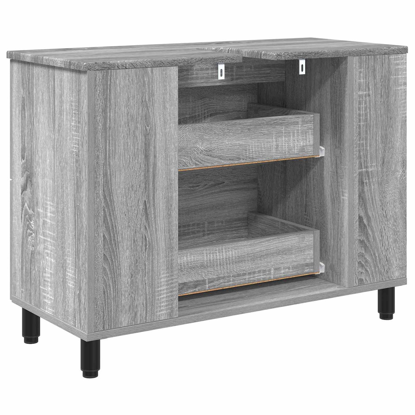 Waschtisch Sonoma-Grau 80 x 35 x 60 cm Holzwerkstoff