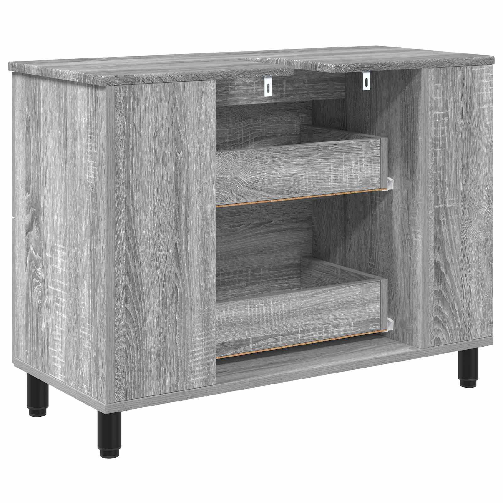 Waschtisch Sonoma-Grau 80 x 35 x 60 cm Holzwerkstoff