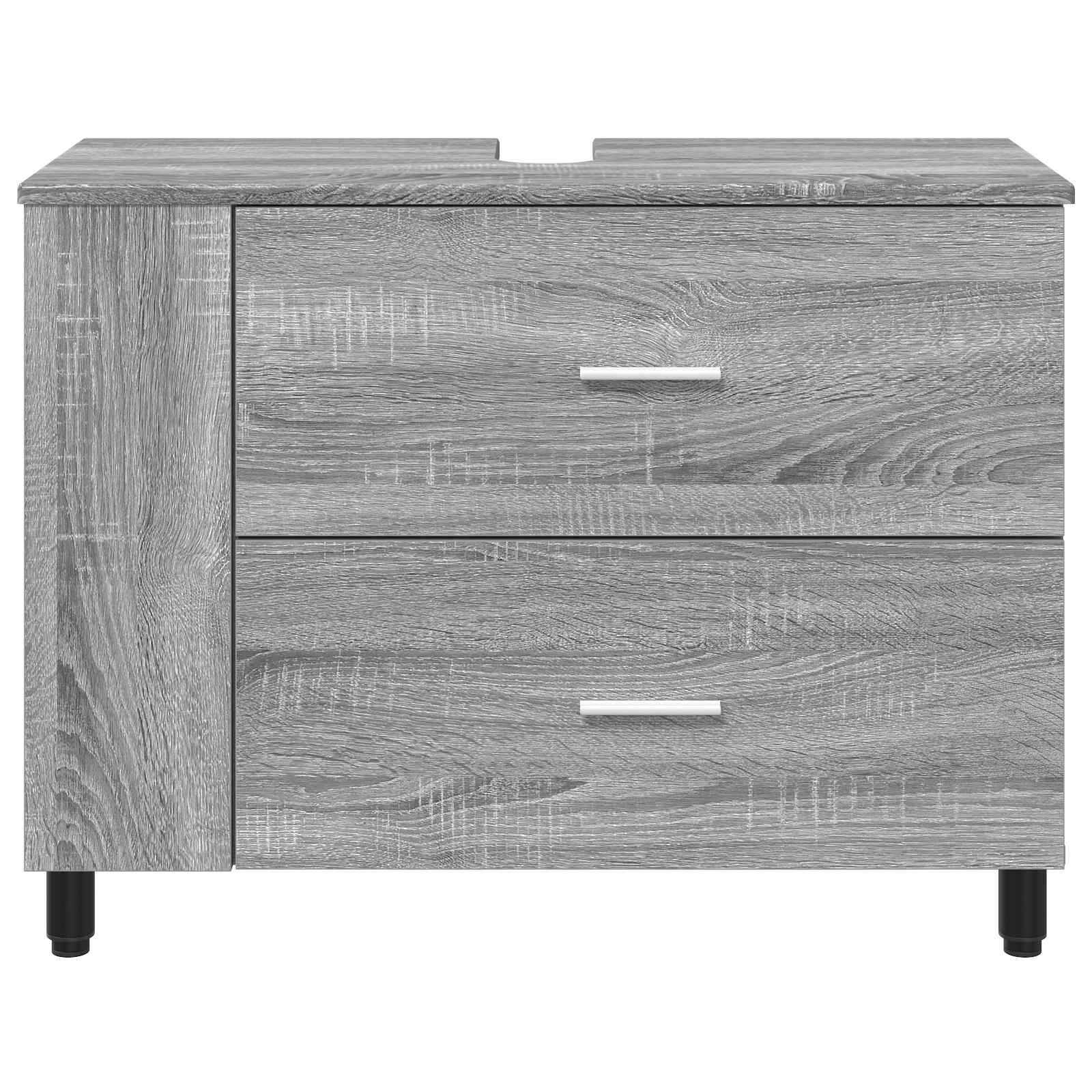 Waschtisch Sonoma-Grau 80 x 35 x 60 cm Holzwerkstoff