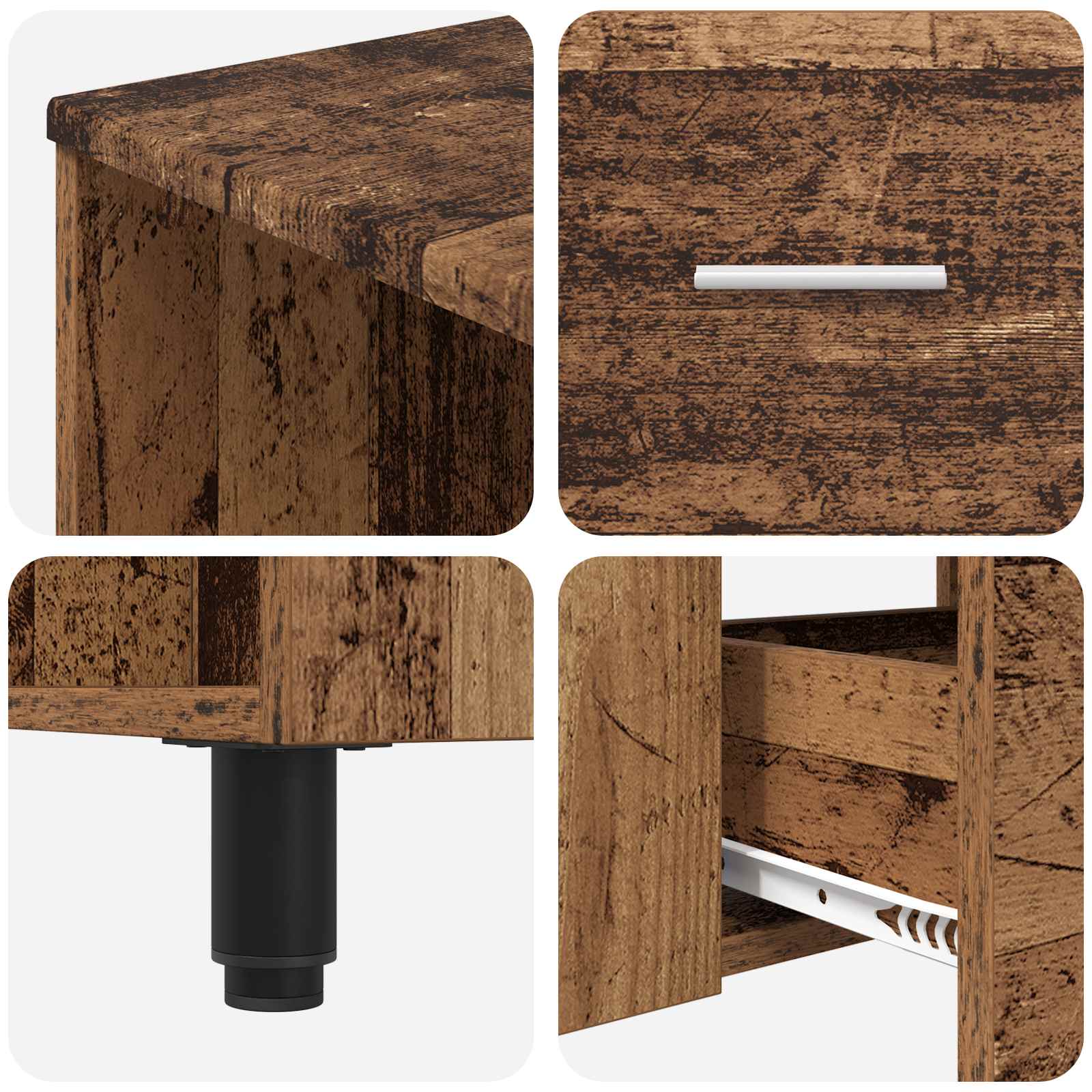 Waschtisch Altholz 80 x 35 x 60 cm Holzwerkstoff