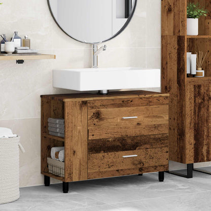 Waschtisch Altholz 80 x 35 x 60 cm Holzwerkstoff