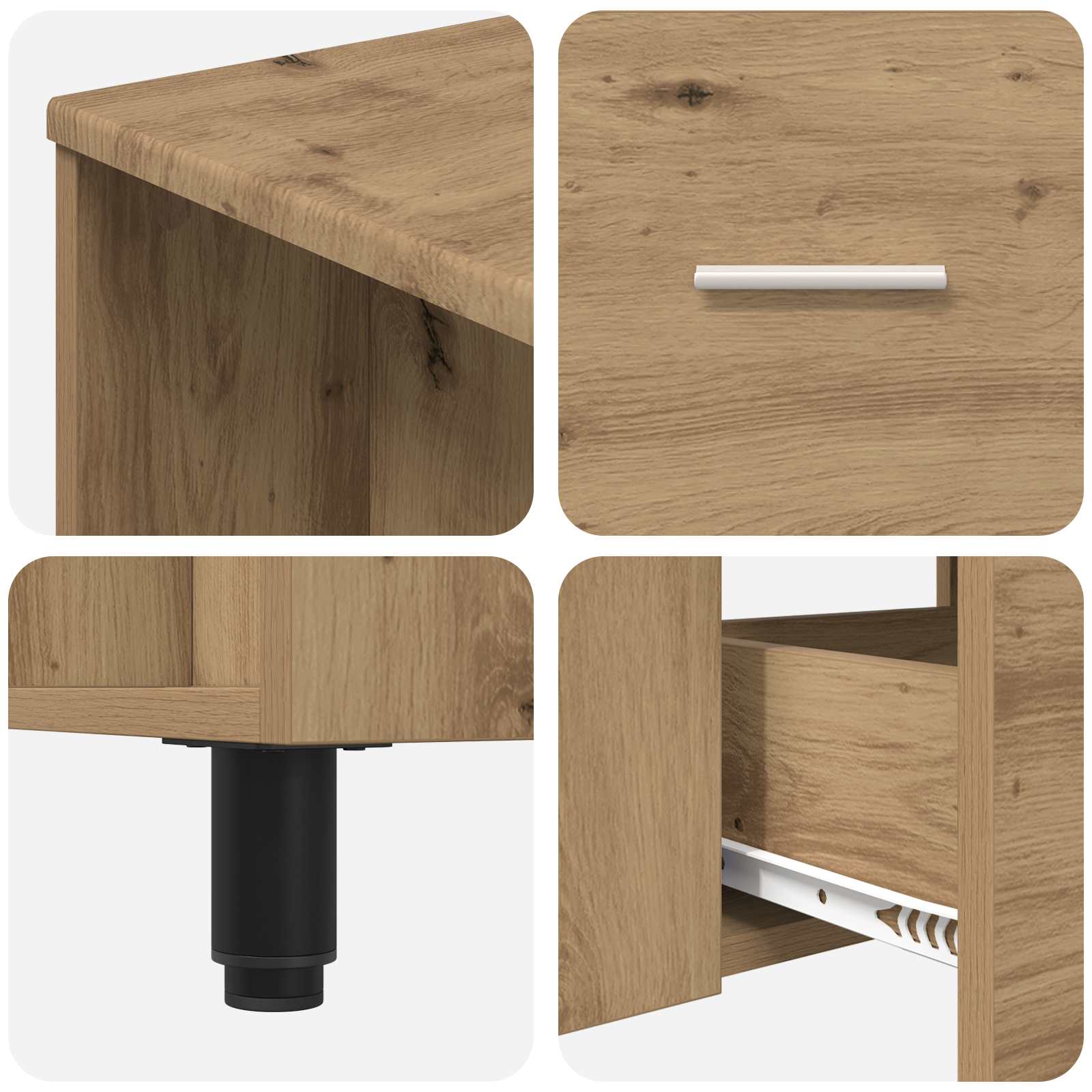 Waschtisch Artisan-Eiche 80 x 35 x 60 cm Holzwerkstoff