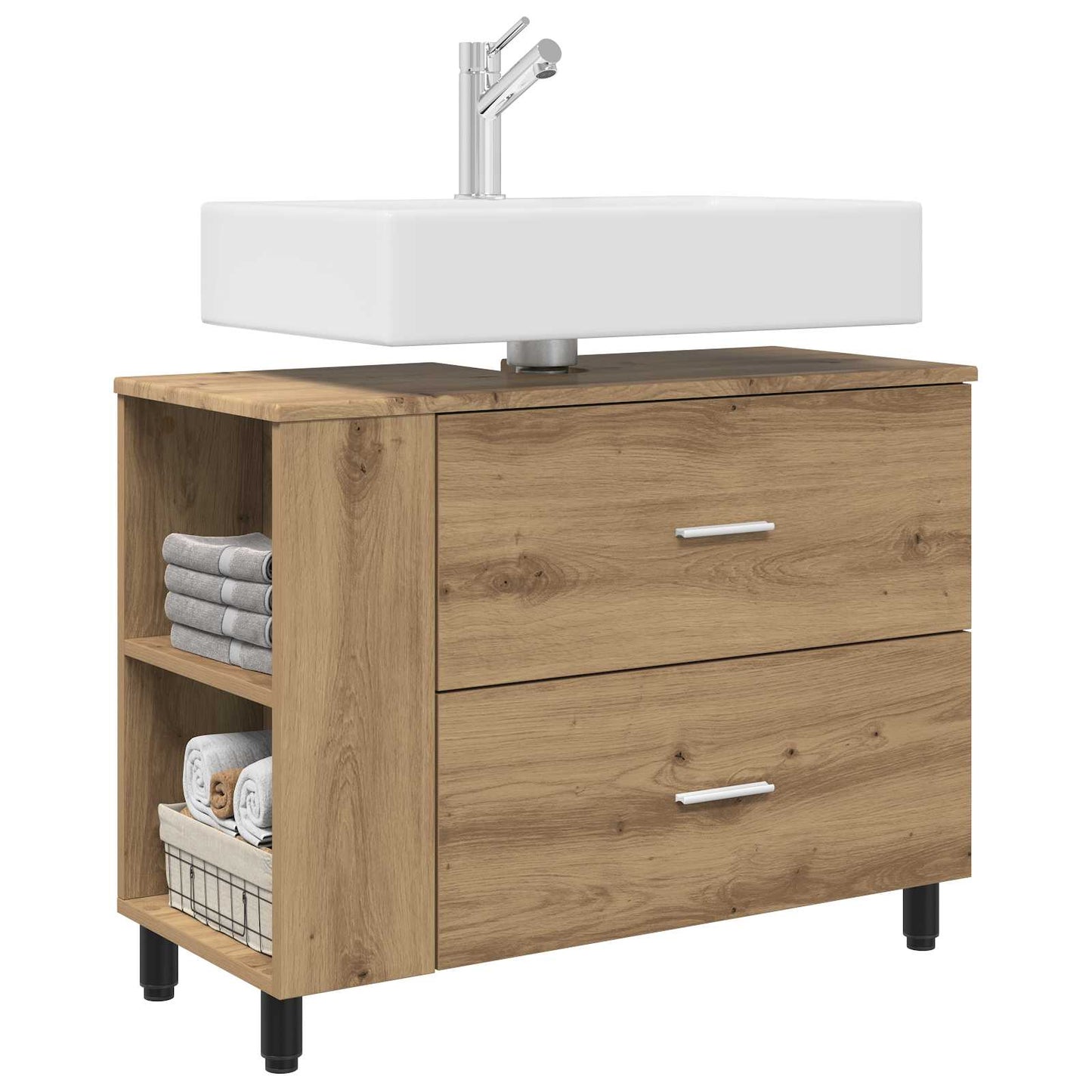 Waschtisch Artisan-Eiche 80 x 35 x 60 cm Holzwerkstoff