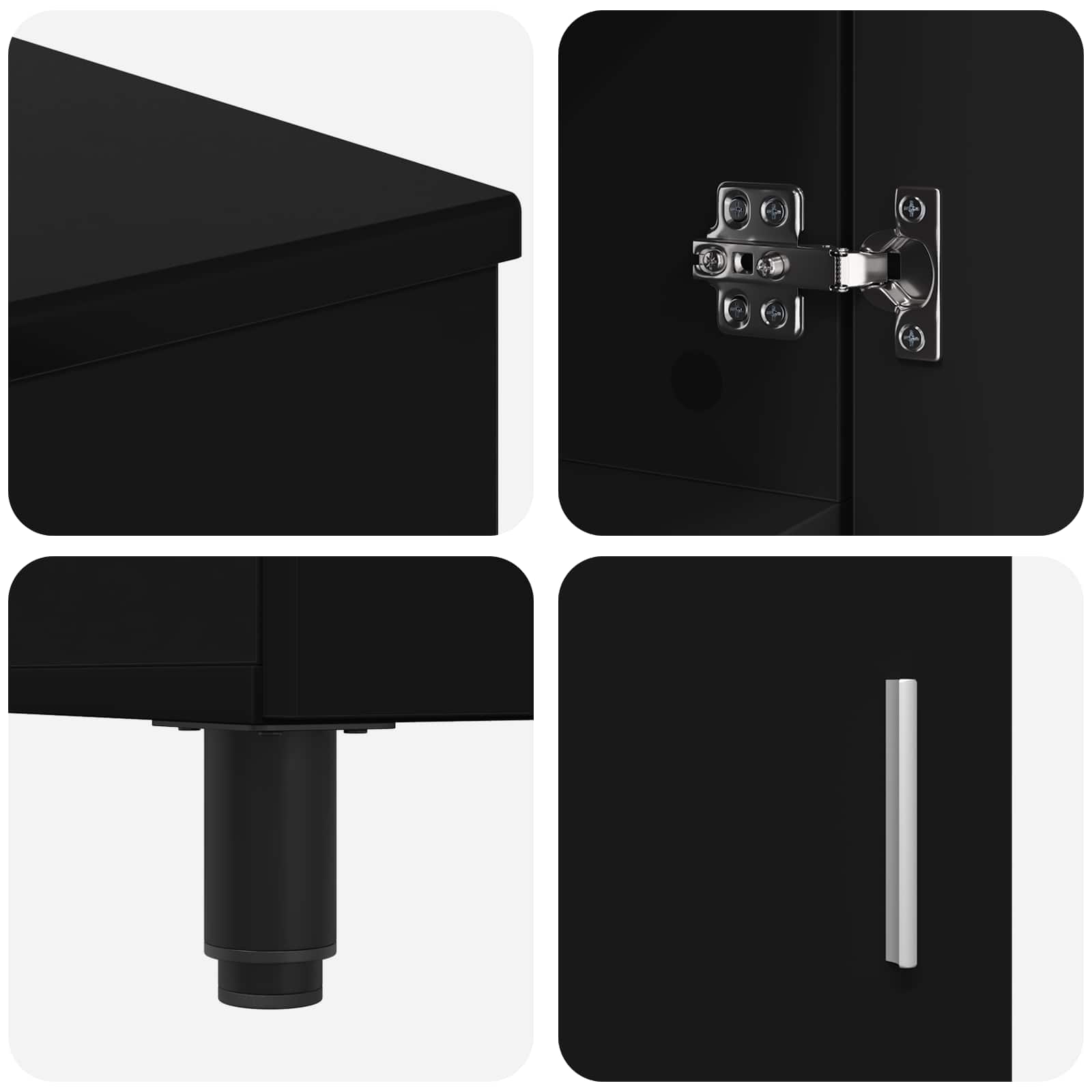 Waschtisch Schwarz 60 x 35 x 60 cm Holzwerkstoff