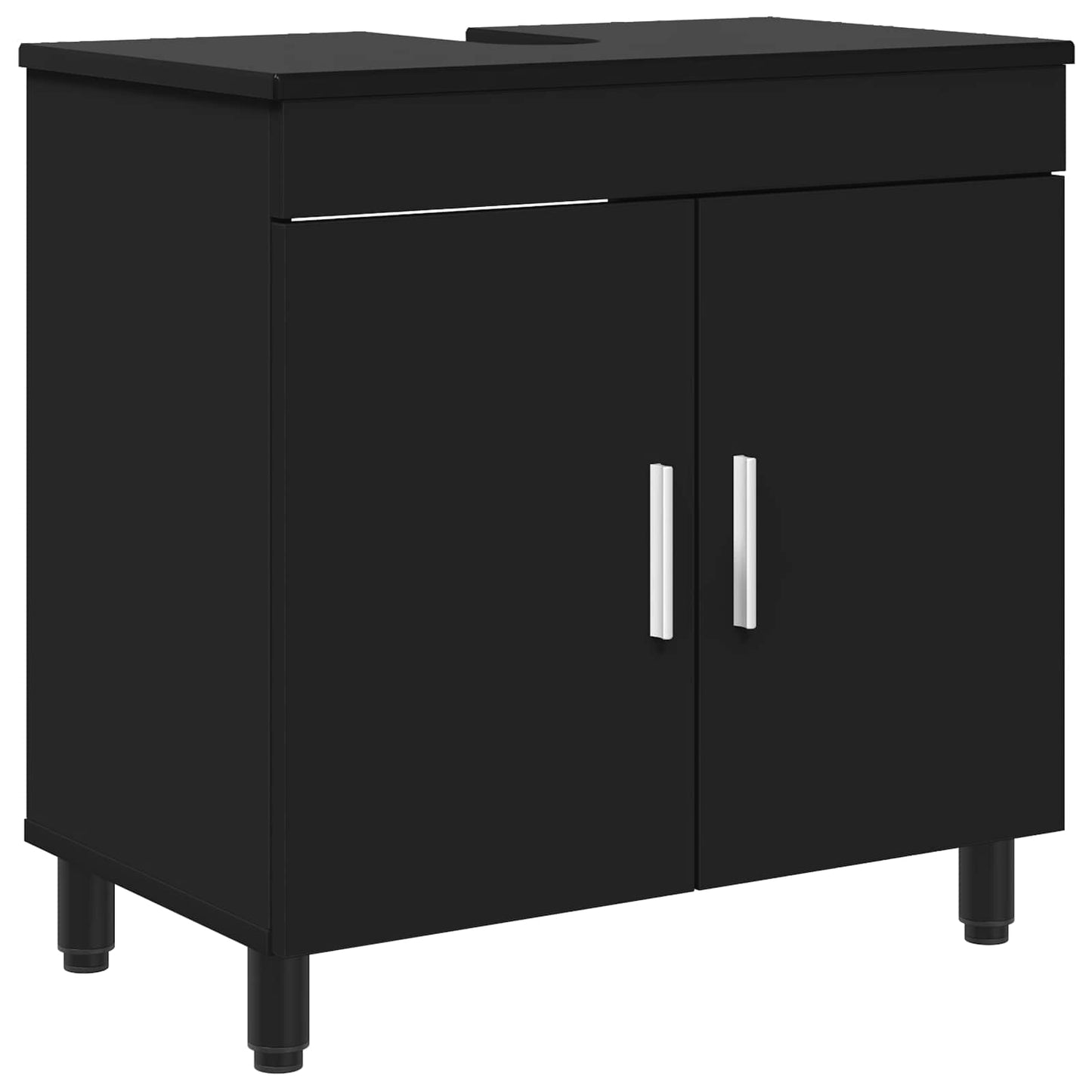Waschtisch Schwarz 60 x 35 x 60 cm Holzwerkstoff