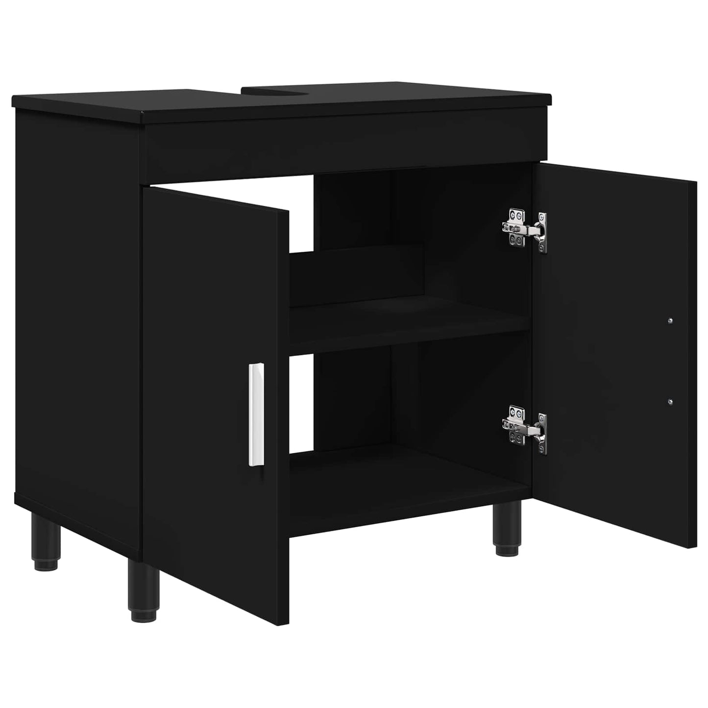 Waschtisch Schwarz 60 x 35 x 60 cm Holzwerkstoff