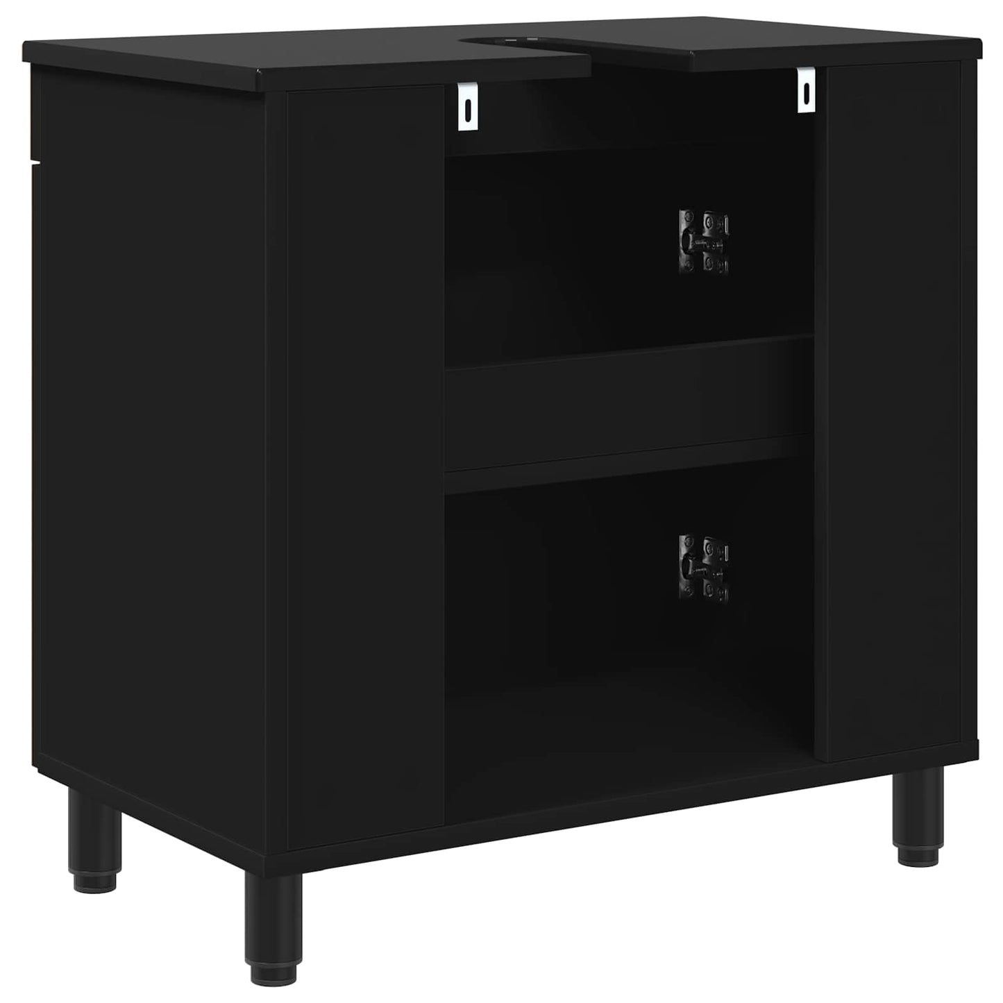 Waschtisch Schwarz 60 x 35 x 60 cm Holzwerkstoff