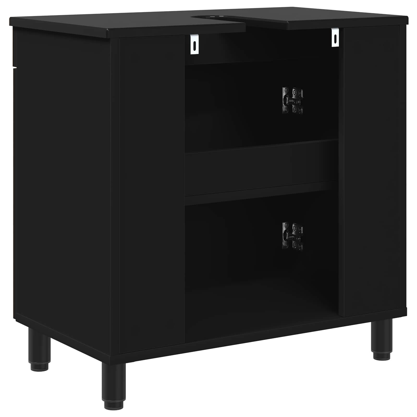 Waschtisch Schwarz 60 x 35 x 60 cm Holzwerkstoff