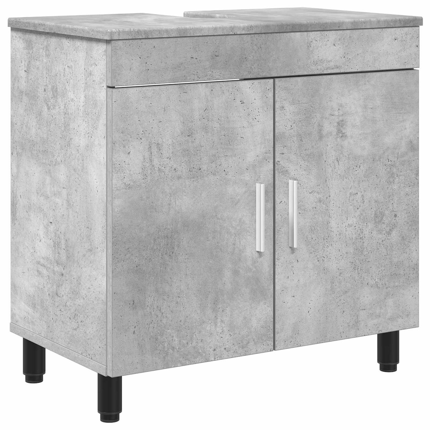 Waschtisch Betongrau 60 x 35 x 60 cm Holzwerkstoff