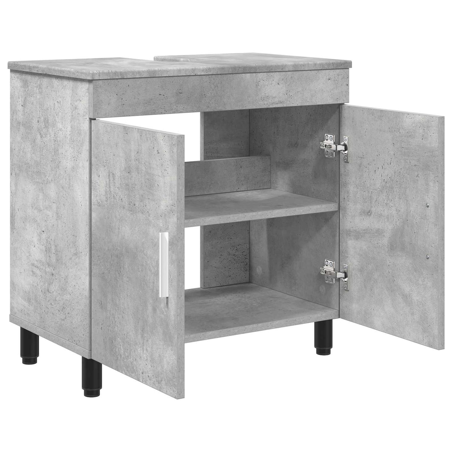 Waschtisch Betongrau 60 x 35 x 60 cm Holzwerkstoff