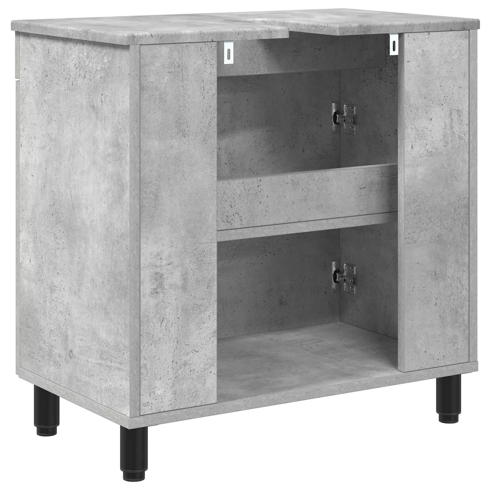 Waschtisch Betongrau 60 x 35 x 60 cm Holzwerkstoff