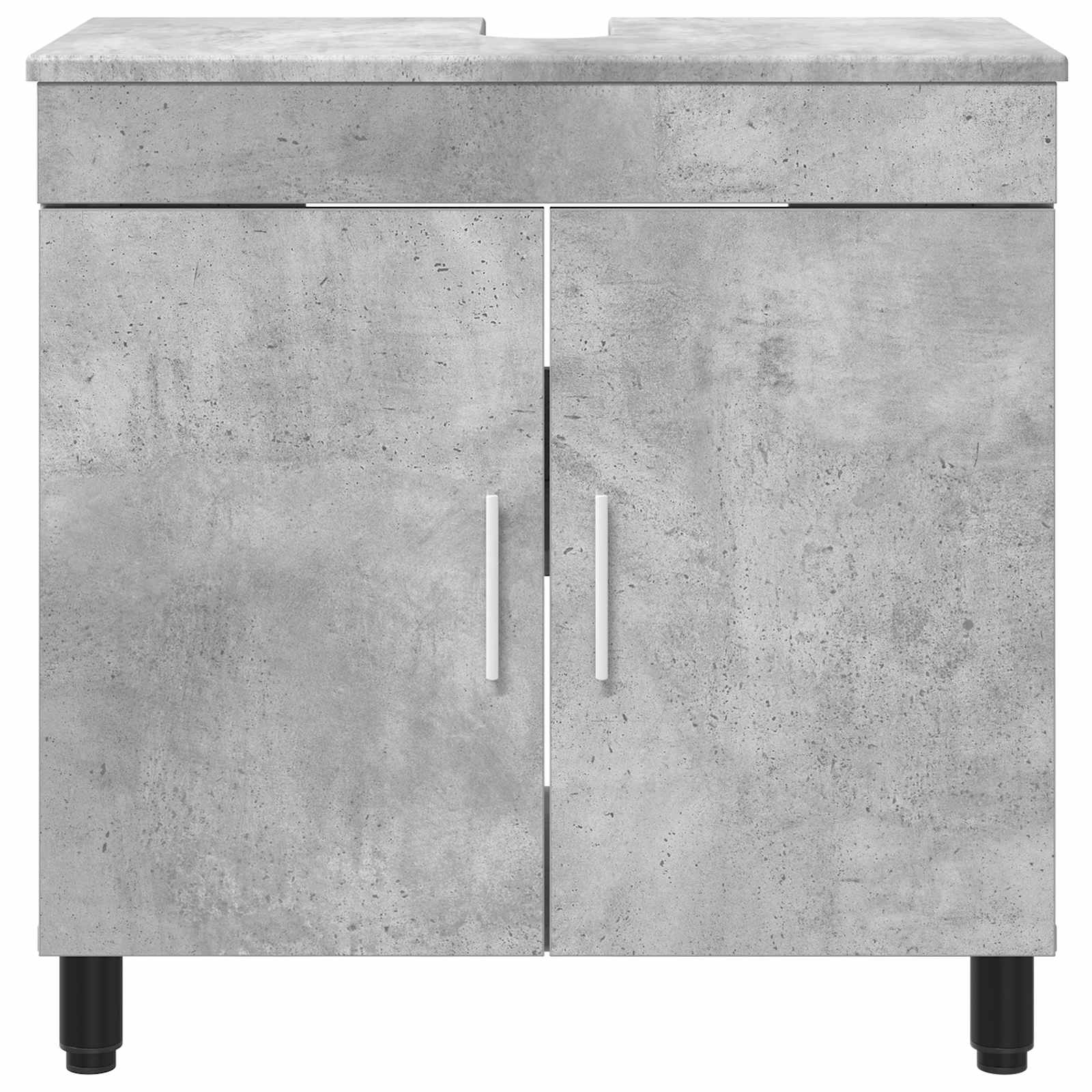 Waschtisch Betongrau 60 x 35 x 60 cm Holzwerkstoff