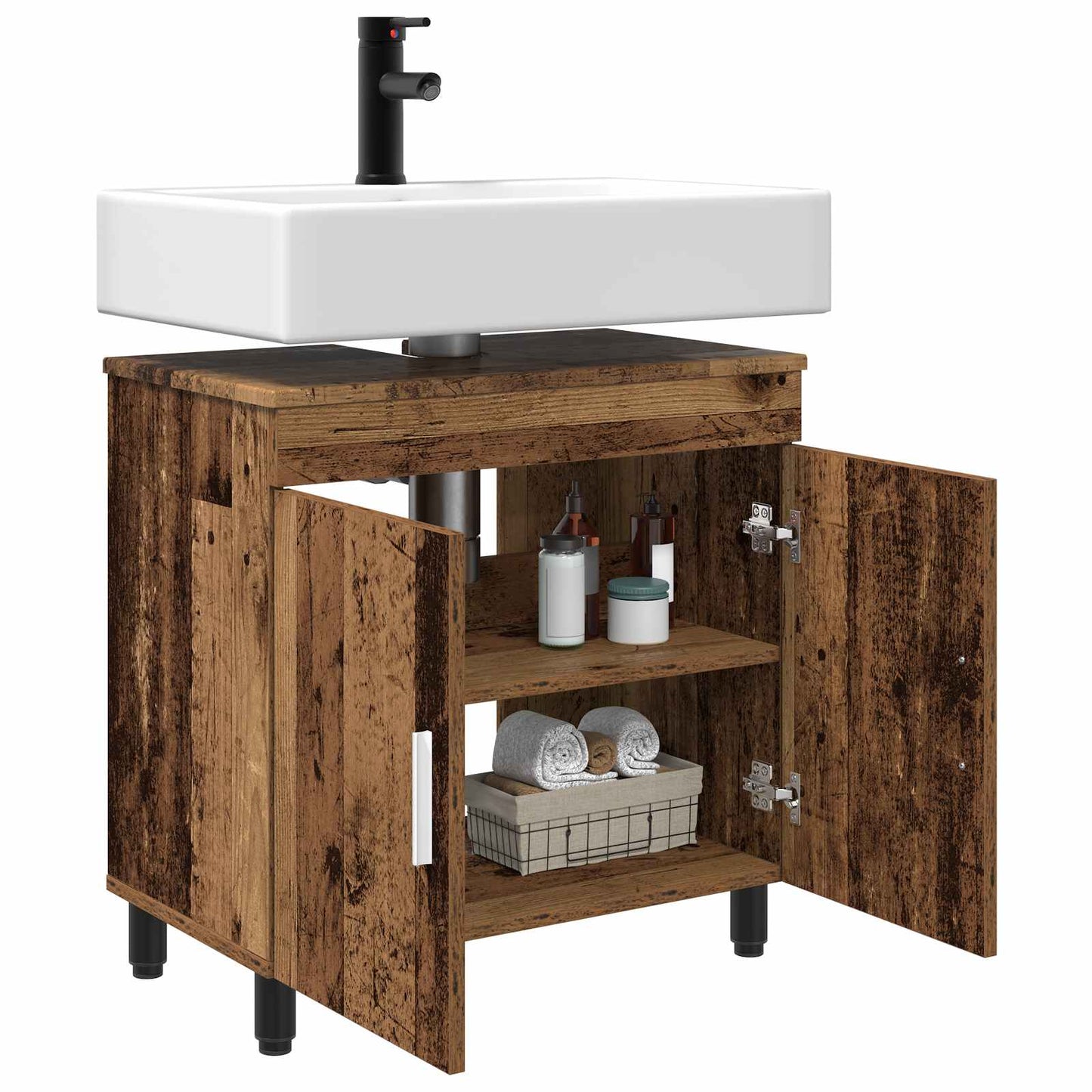 Waschtisch Altholz 60 x 35 x 60 cm Holzwerkstoff