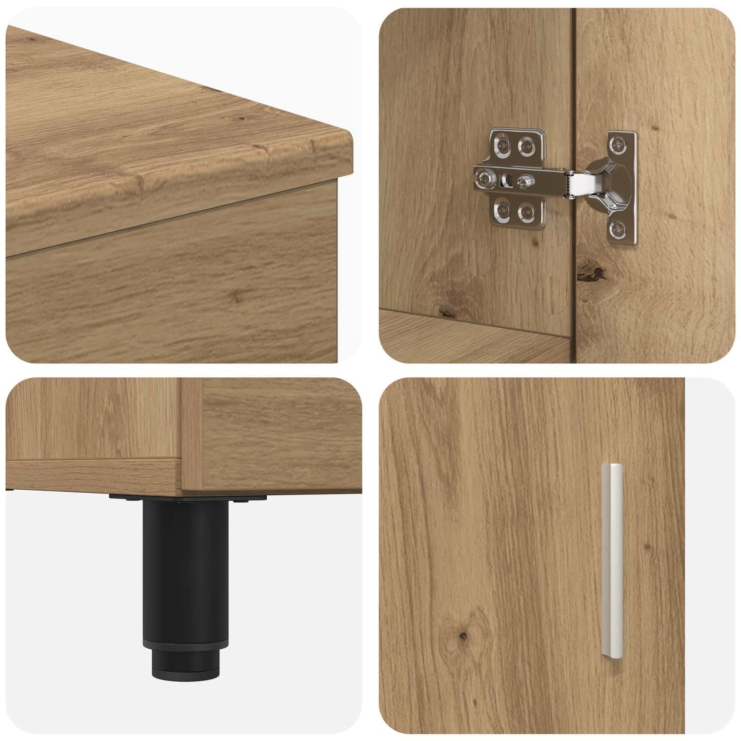 Waschtisch Artisan-Eiche 60 x 35 x 60 cm Holzwerkstoff
