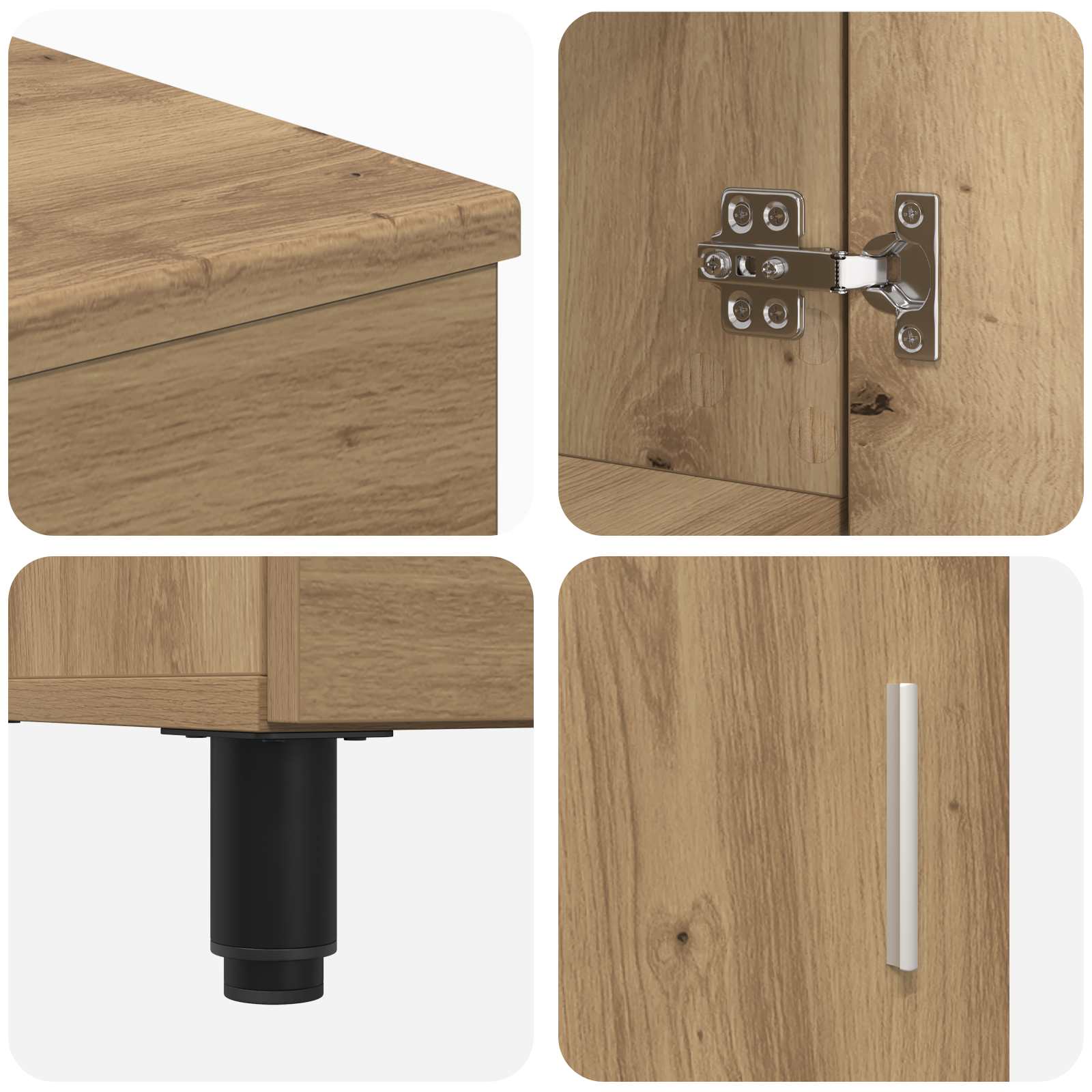 Waschtisch Artisan-Eiche 60 x 35 x 60 cm Holzwerkstoff