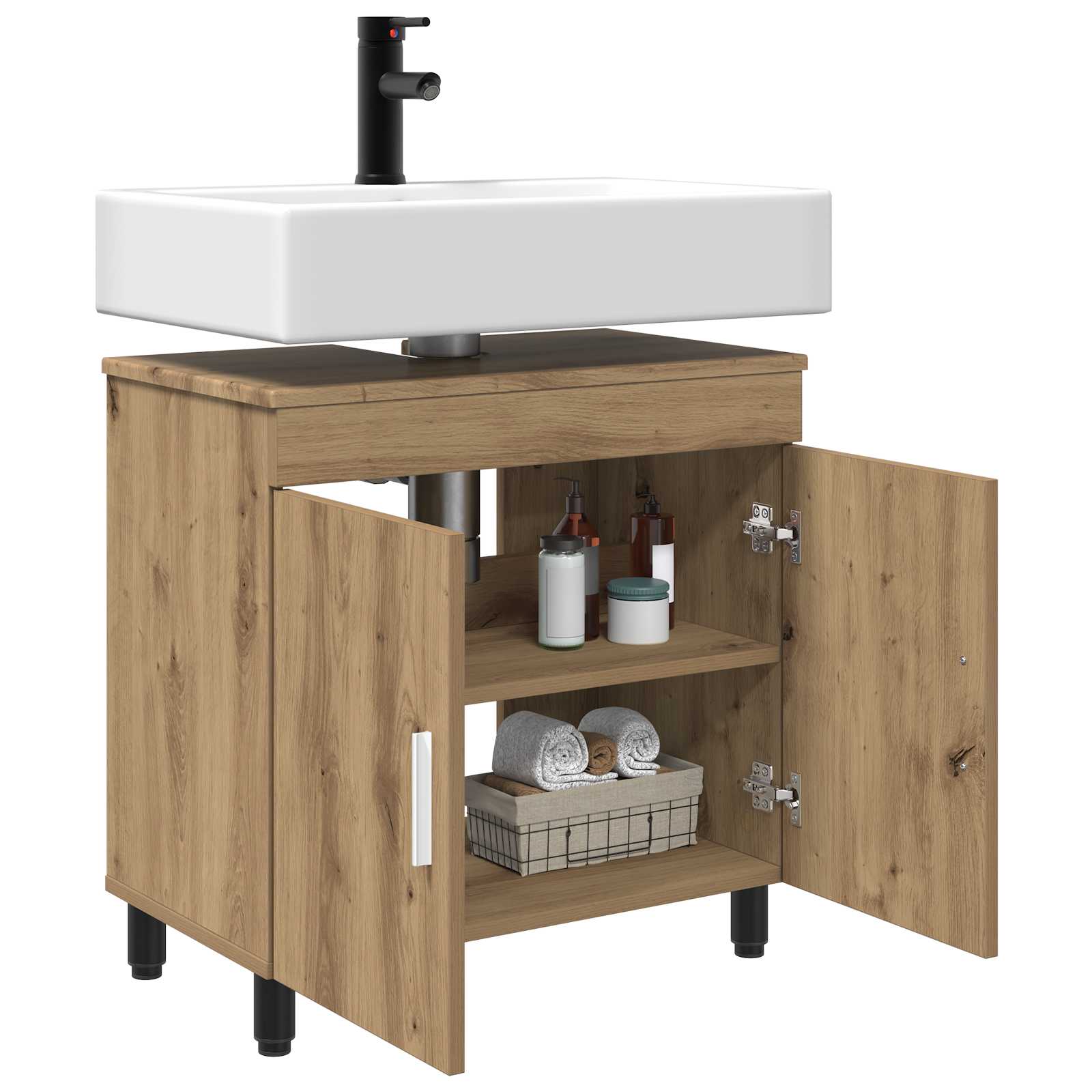 Waschtisch Artisan-Eiche 60 x 35 x 60 cm Holzwerkstoff