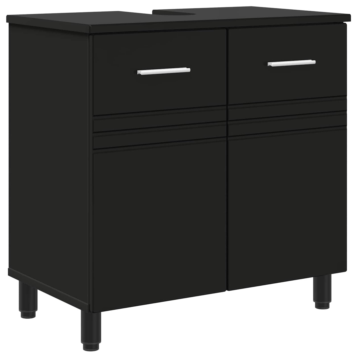 Waschtisch Schwarz 60 x 35 x 60 cm Holzwerkstoff