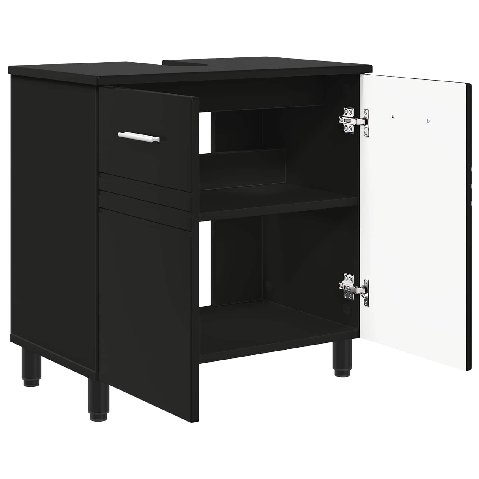 Waschtisch Schwarz 60 x 35 x 60 cm Holzwerkstoff