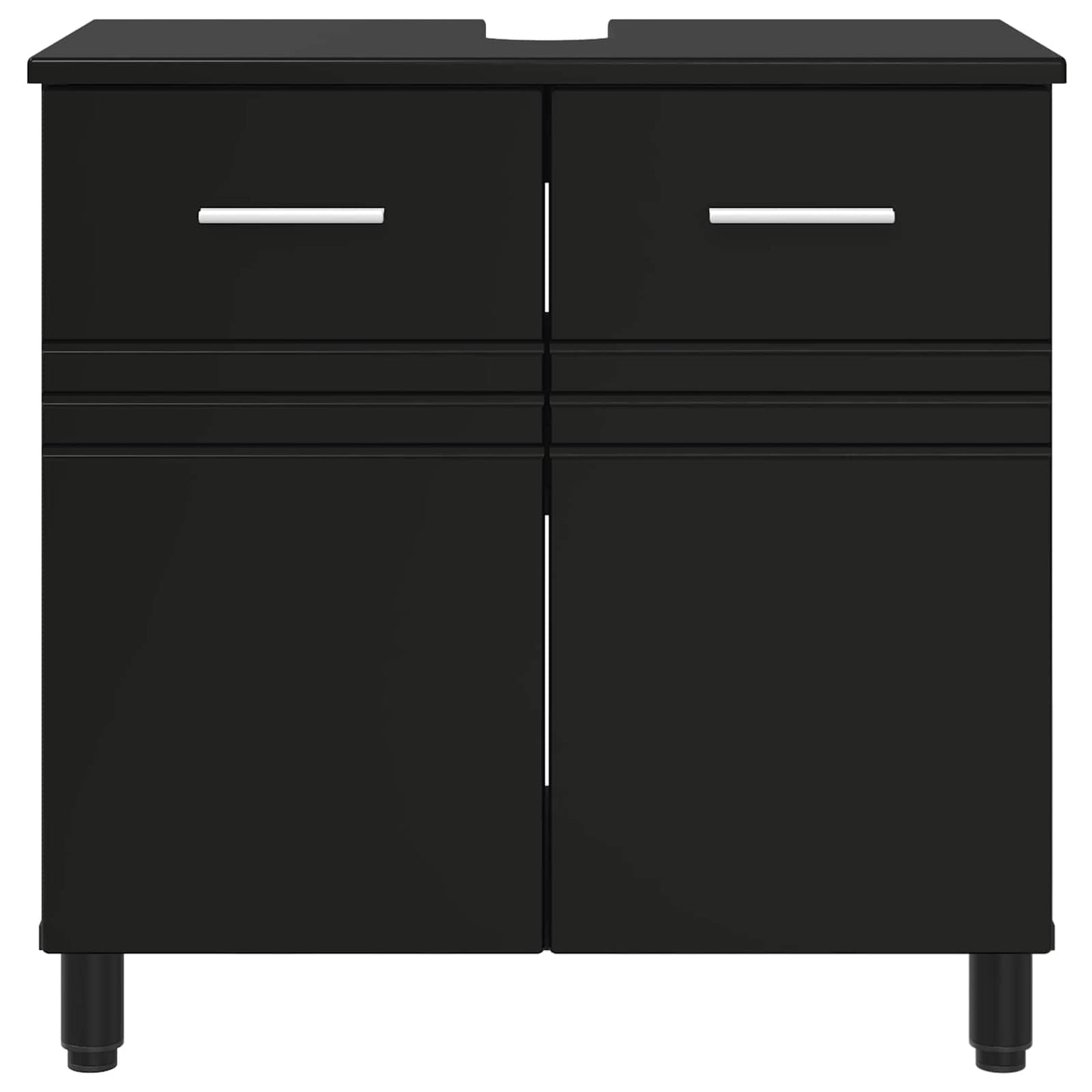 Waschtisch Schwarz 60 x 35 x 60 cm Holzwerkstoff
