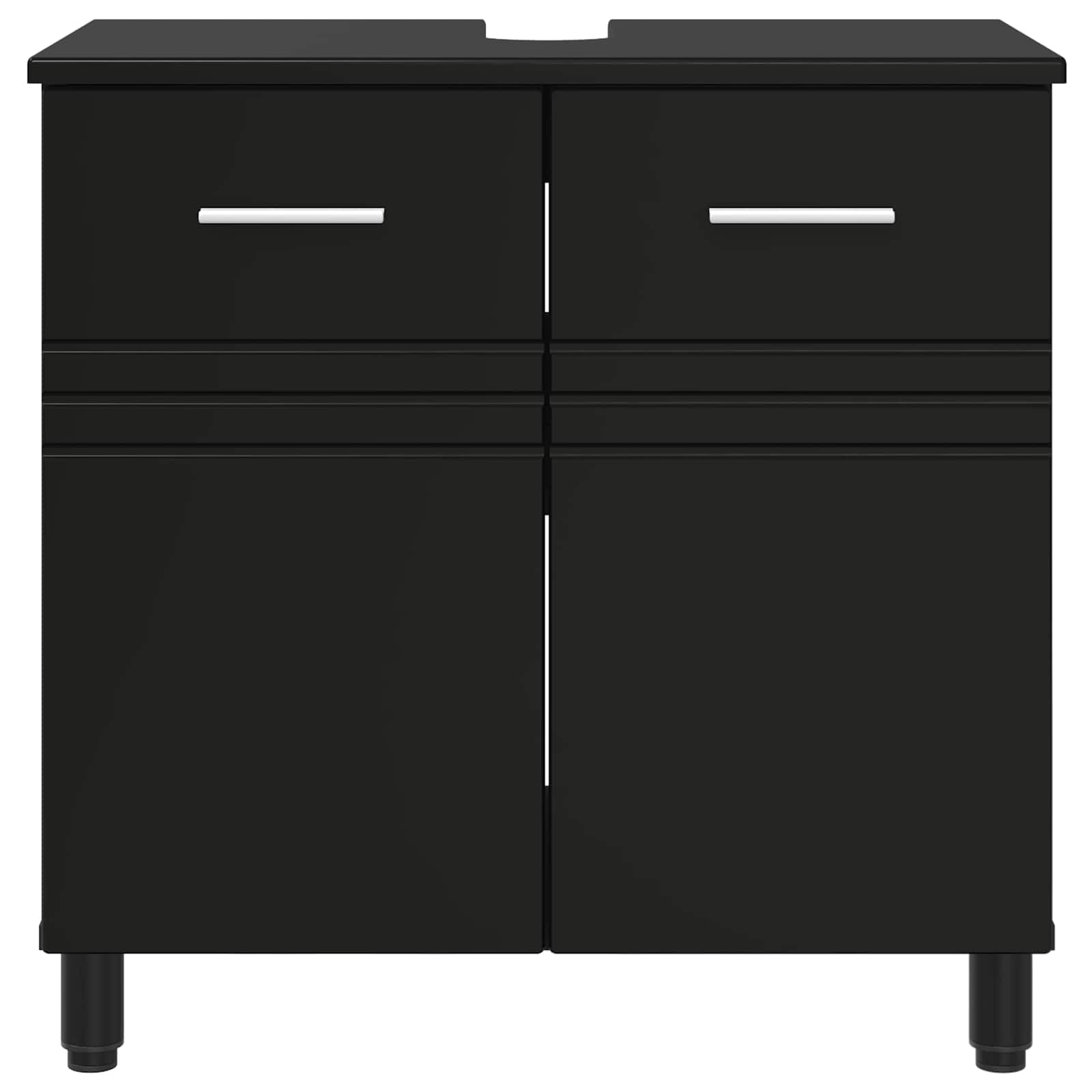 Waschtisch Schwarz 60 x 35 x 60 cm Holzwerkstoff