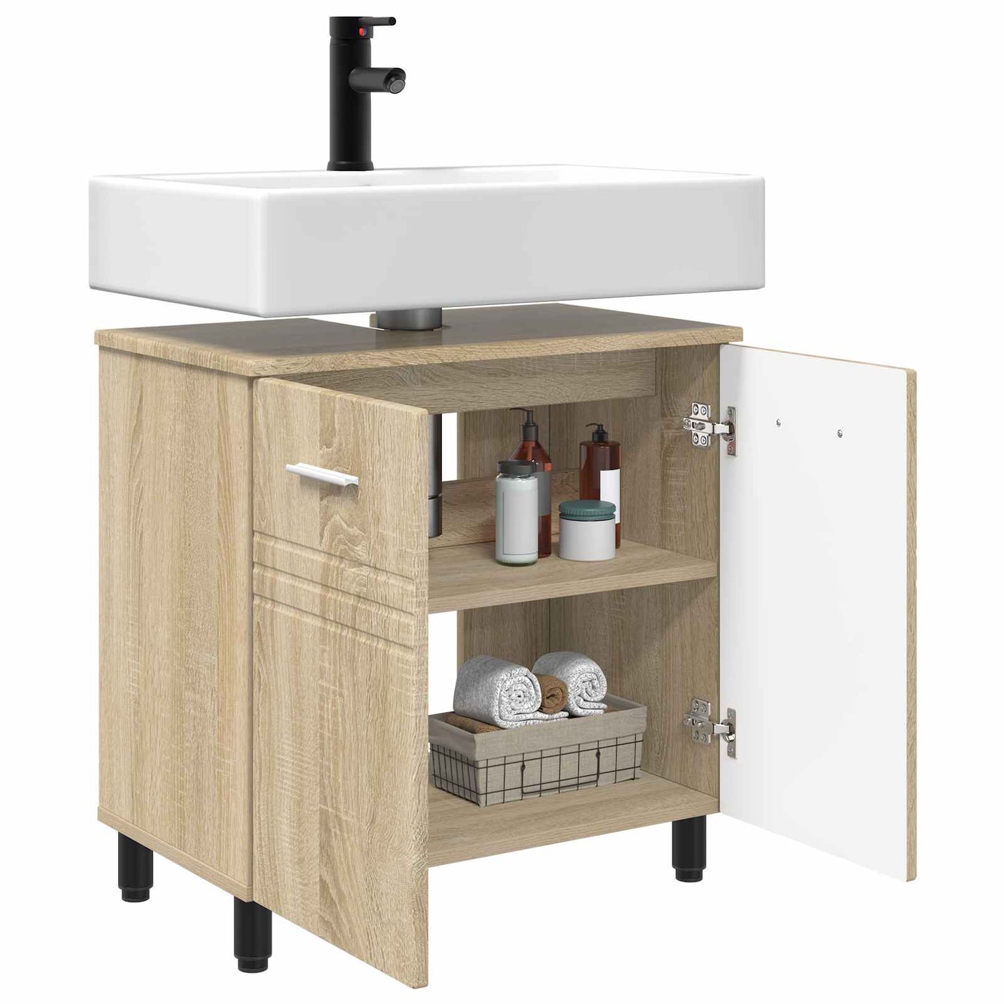 Waschtisch Sonoma-Eiche 60 x 35 x 60 cm Holzwerkstoff