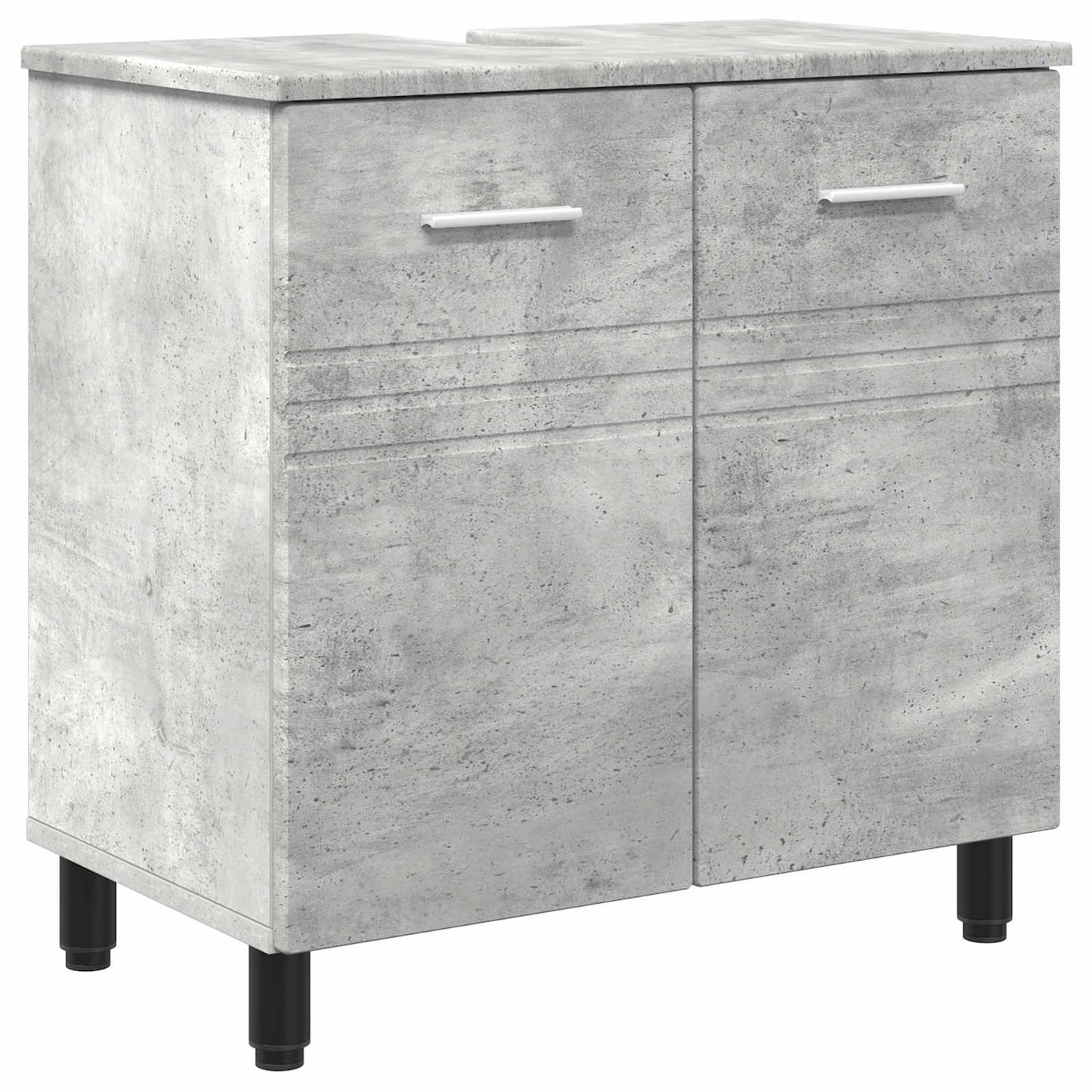Waschtisch Betongrau 60 x 35 x 60 cm Holzwerkstoff