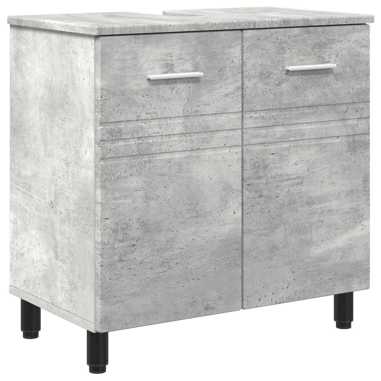 Waschtisch Betongrau 60 x 35 x 60 cm Holzwerkstoff