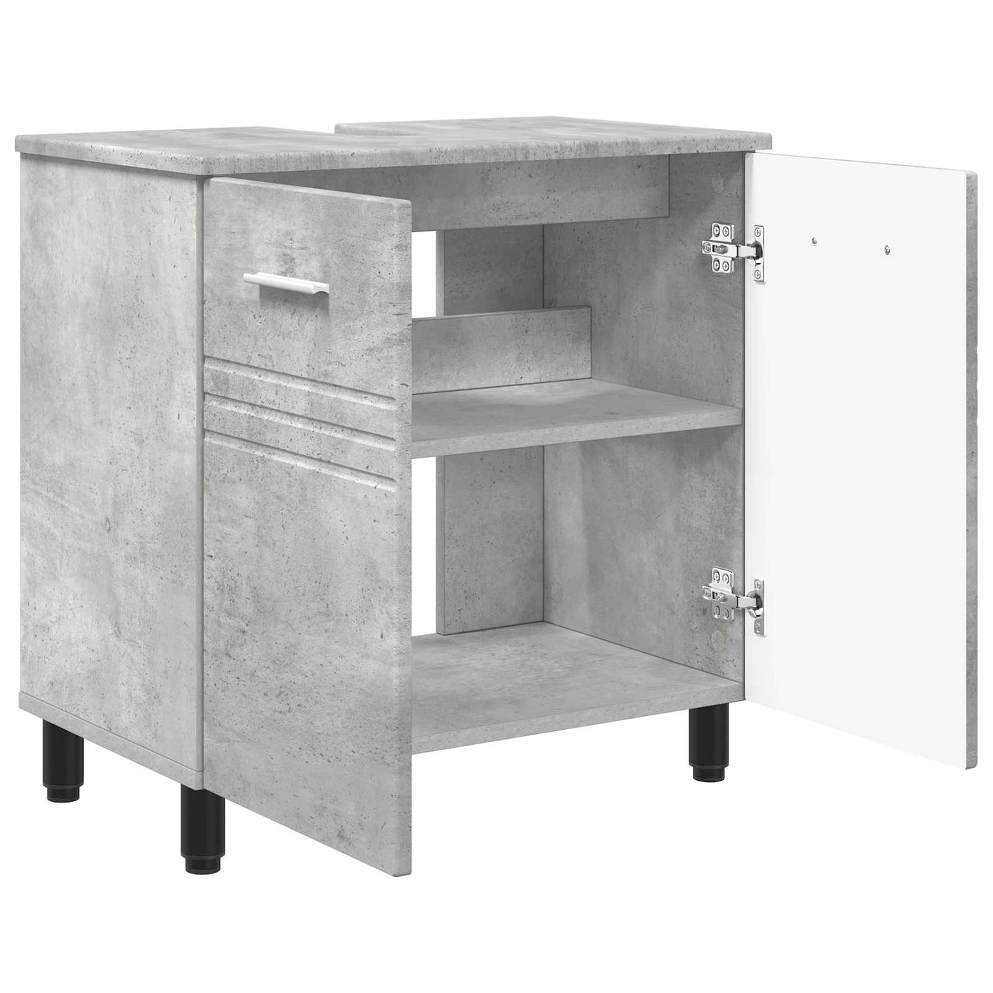 Waschtisch Betongrau 60 x 35 x 60 cm Holzwerkstoff