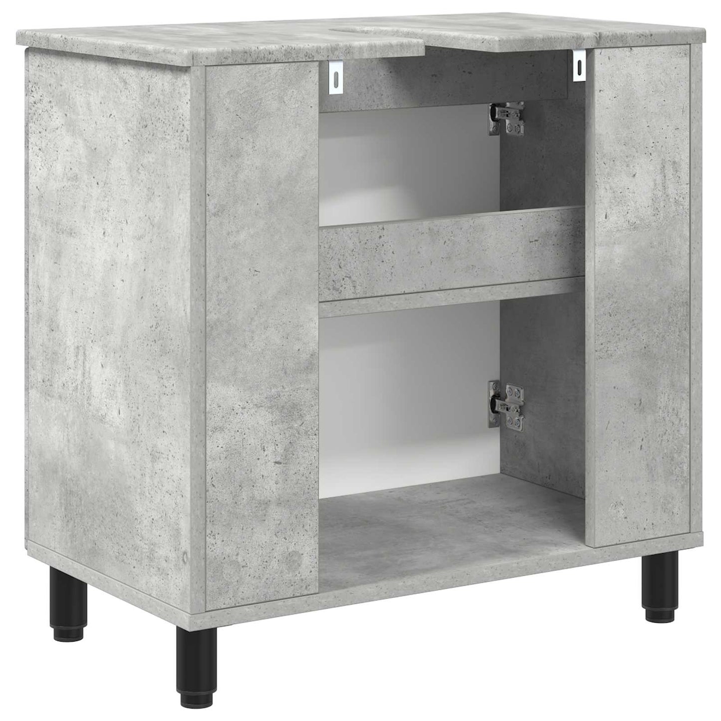 Waschtisch Betongrau 60 x 35 x 60 cm Holzwerkstoff