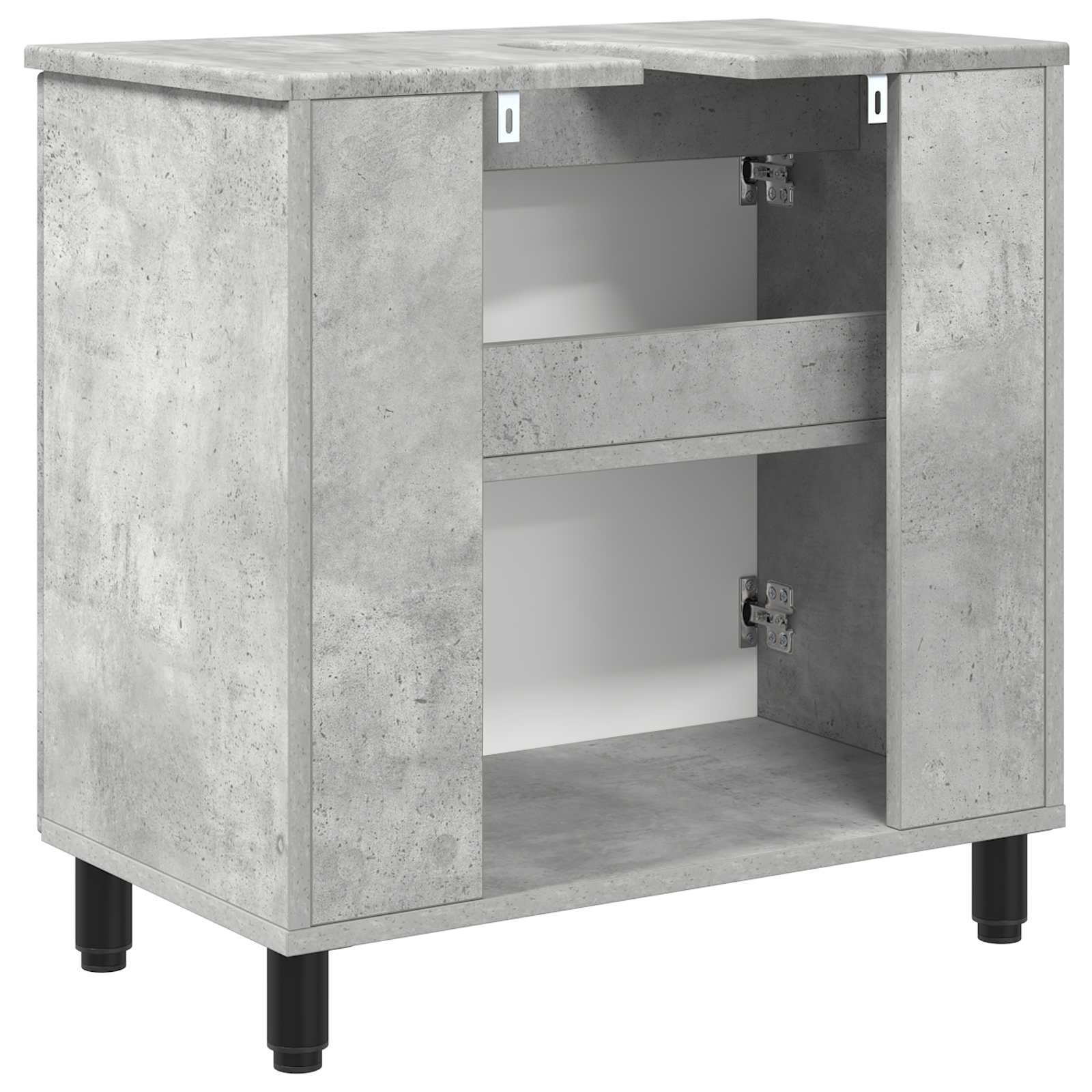 Waschtisch Betongrau 60 x 35 x 60 cm Holzwerkstoff