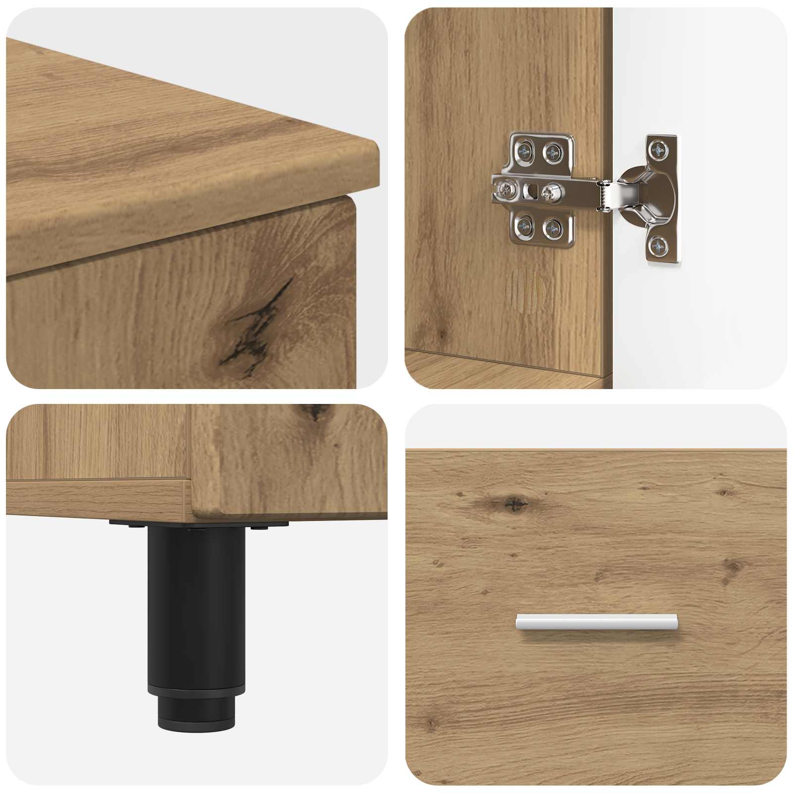 Waschtisch Artisan-Eiche 60 x 35 x 60 cm Holzwerkstoff