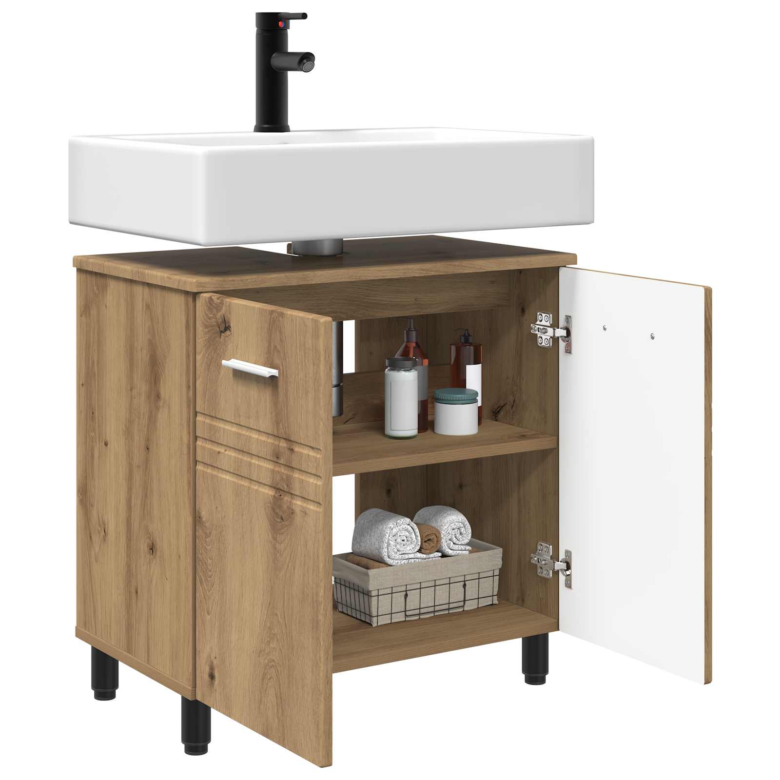 Waschtisch Artisan-Eiche 60 x 35 x 60 cm Holzwerkstoff