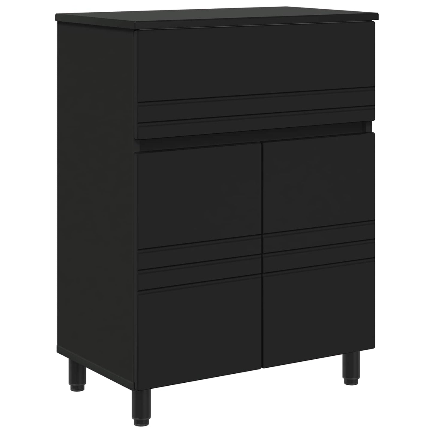 Waschtisch Schwarz 60 x 35 x 80 cm Holzwerkstoff