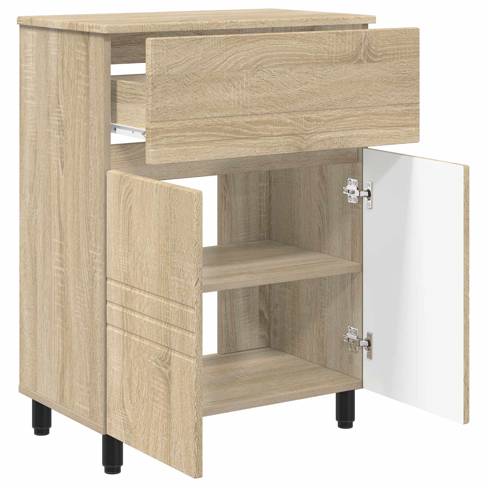 Waschtisch Sonoma-Eiche 60 x 35 x 80 cm Holzwerkstoff