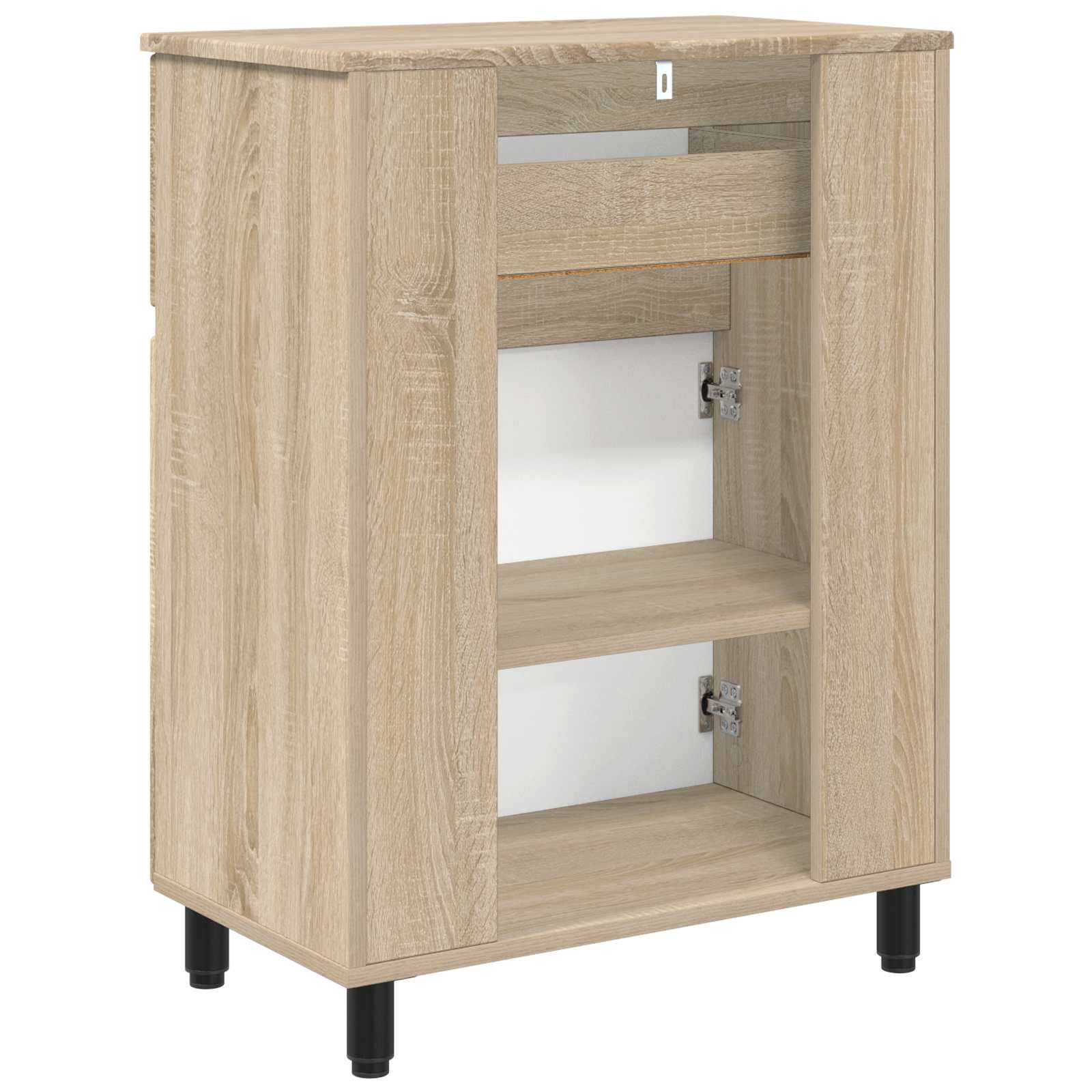 Waschtisch Sonoma-Eiche 60 x 35 x 80 cm Holzwerkstoff
