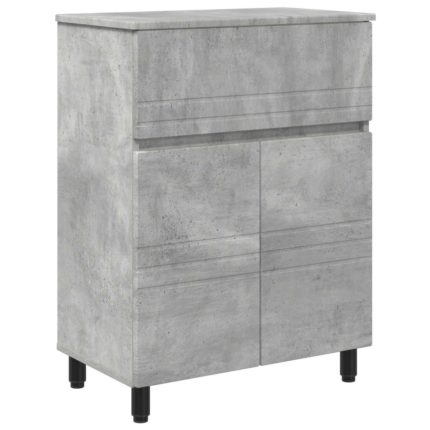 Waschtisch Betongrau 60 x 35 x 80 cm Holzwerkstoff