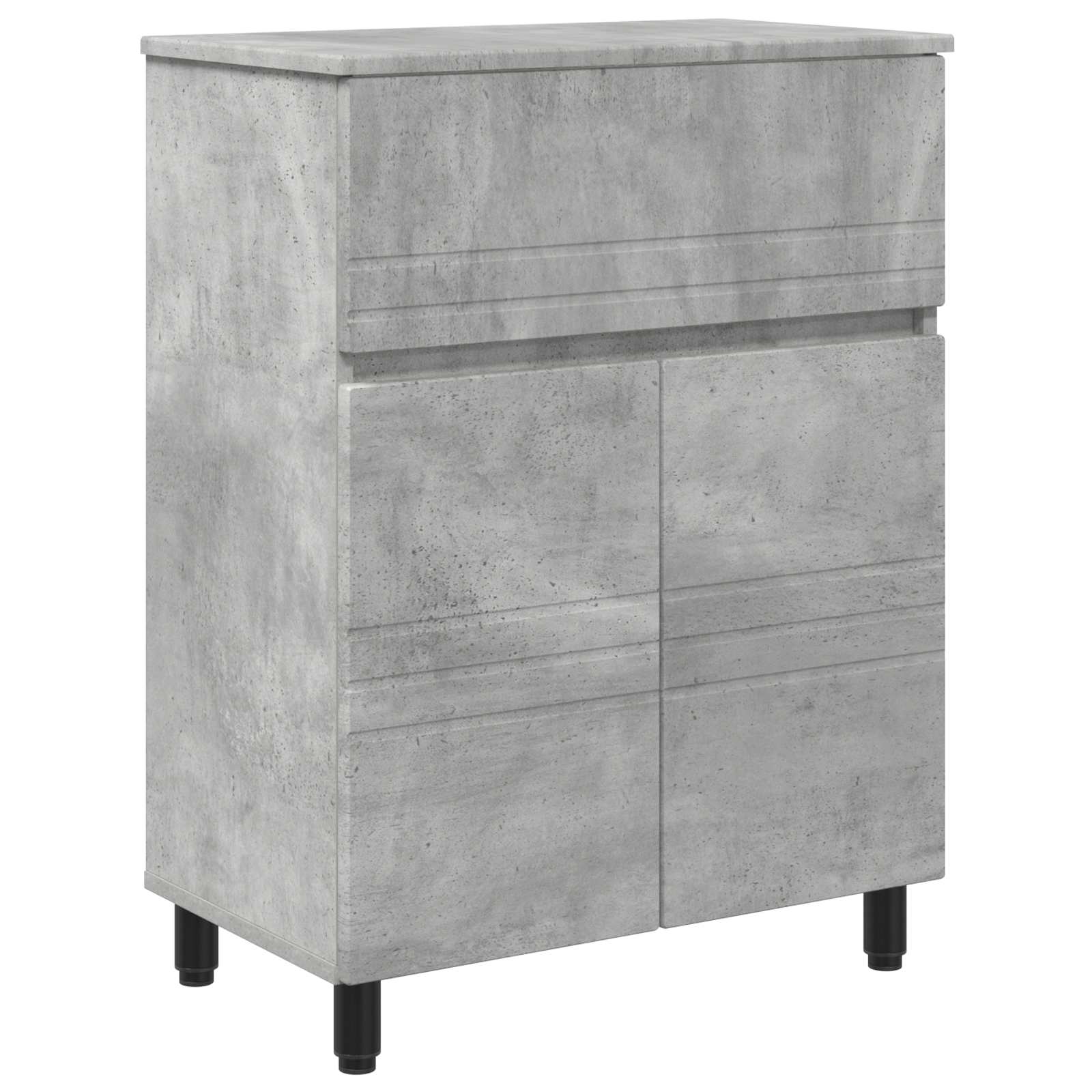 Waschtisch Betongrau 60 x 35 x 80 cm Holzwerkstoff