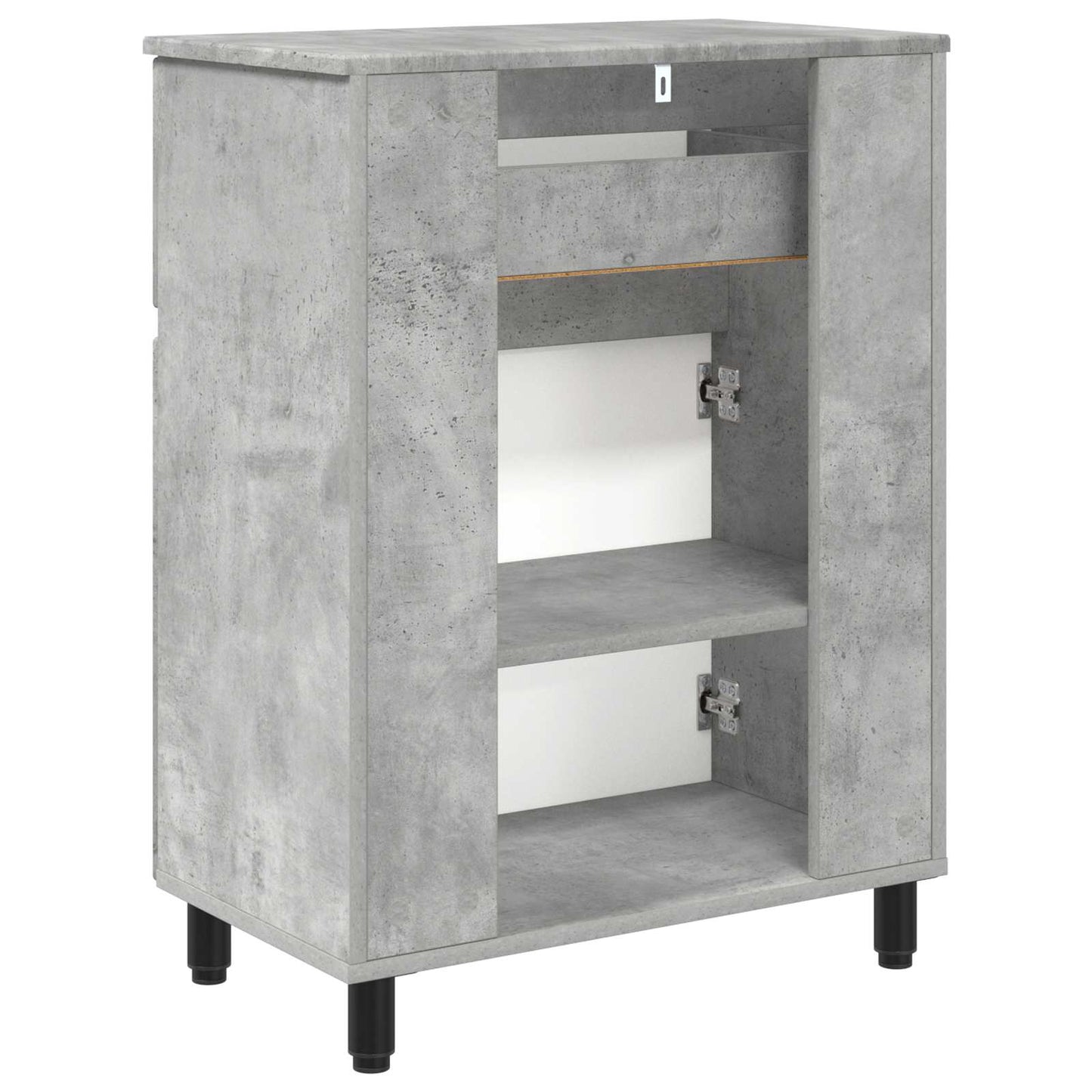 Waschtisch Betongrau 60 x 35 x 80 cm Holzwerkstoff