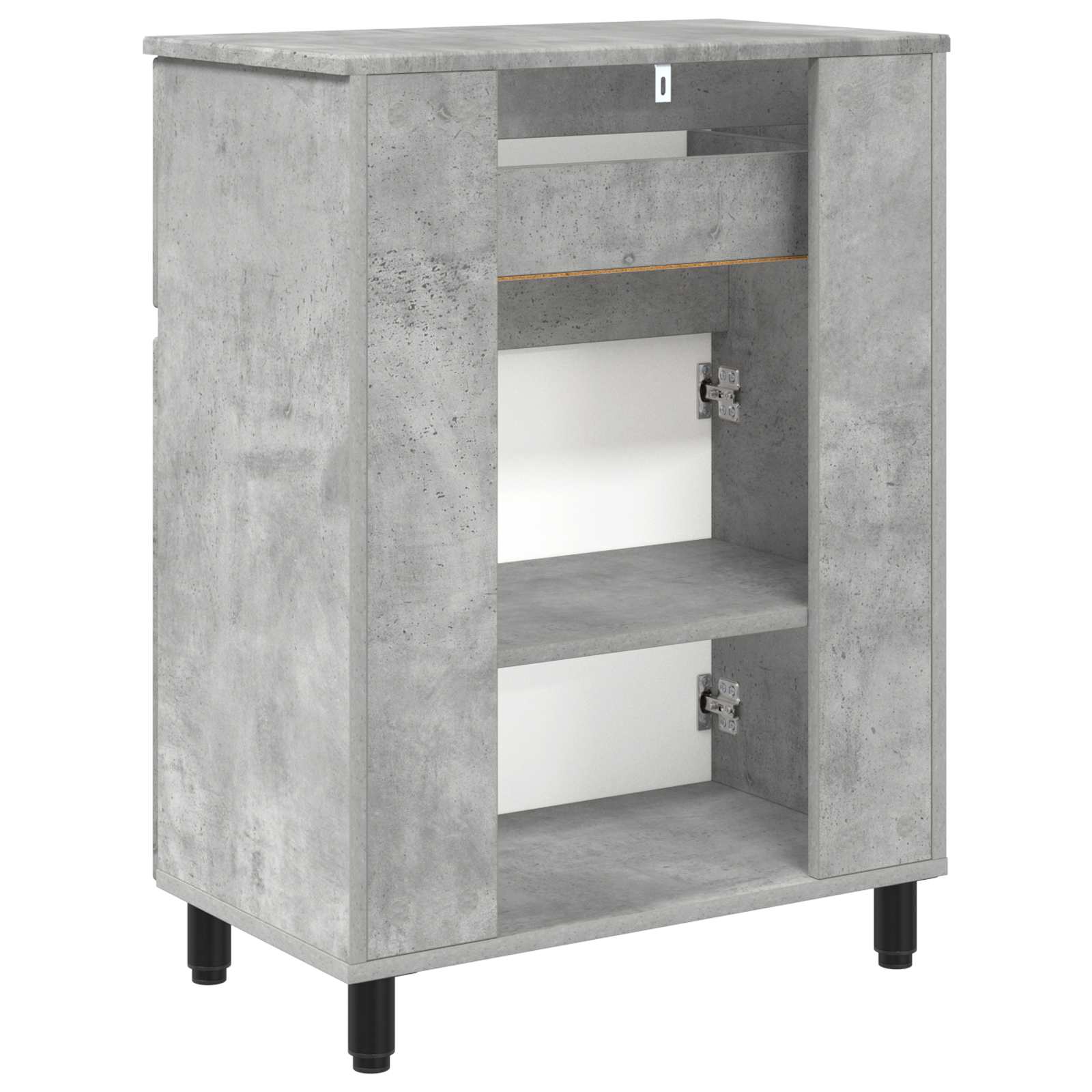 Waschtisch Betongrau 60 x 35 x 80 cm Holzwerkstoff