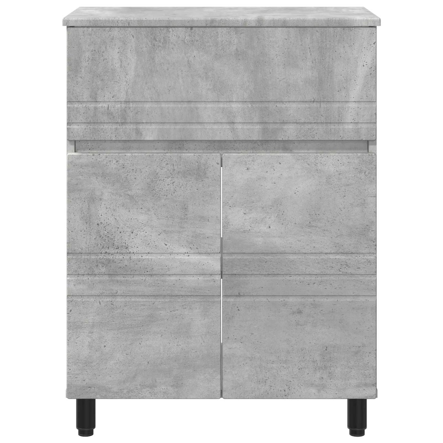 Waschtisch Betongrau 60 x 35 x 80 cm Holzwerkstoff