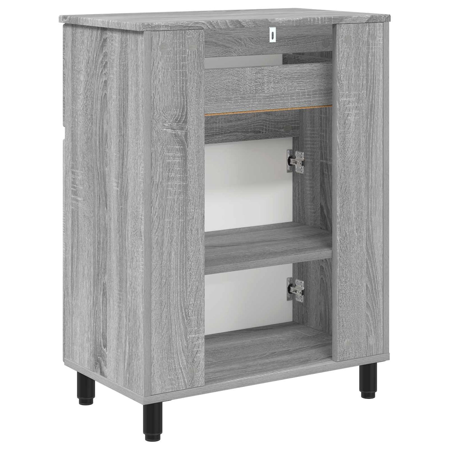 Waschtisch Sonoma-Grau 60 x 35 x 80 cm Holzwerkstoff