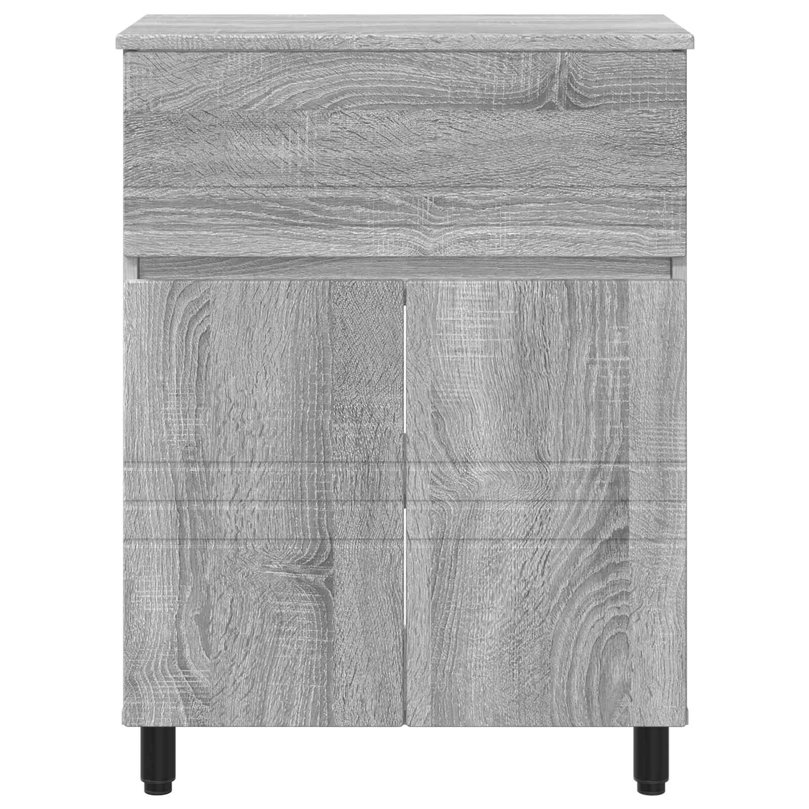 Waschtisch Sonoma-Grau 60 x 35 x 80 cm Holzwerkstoff