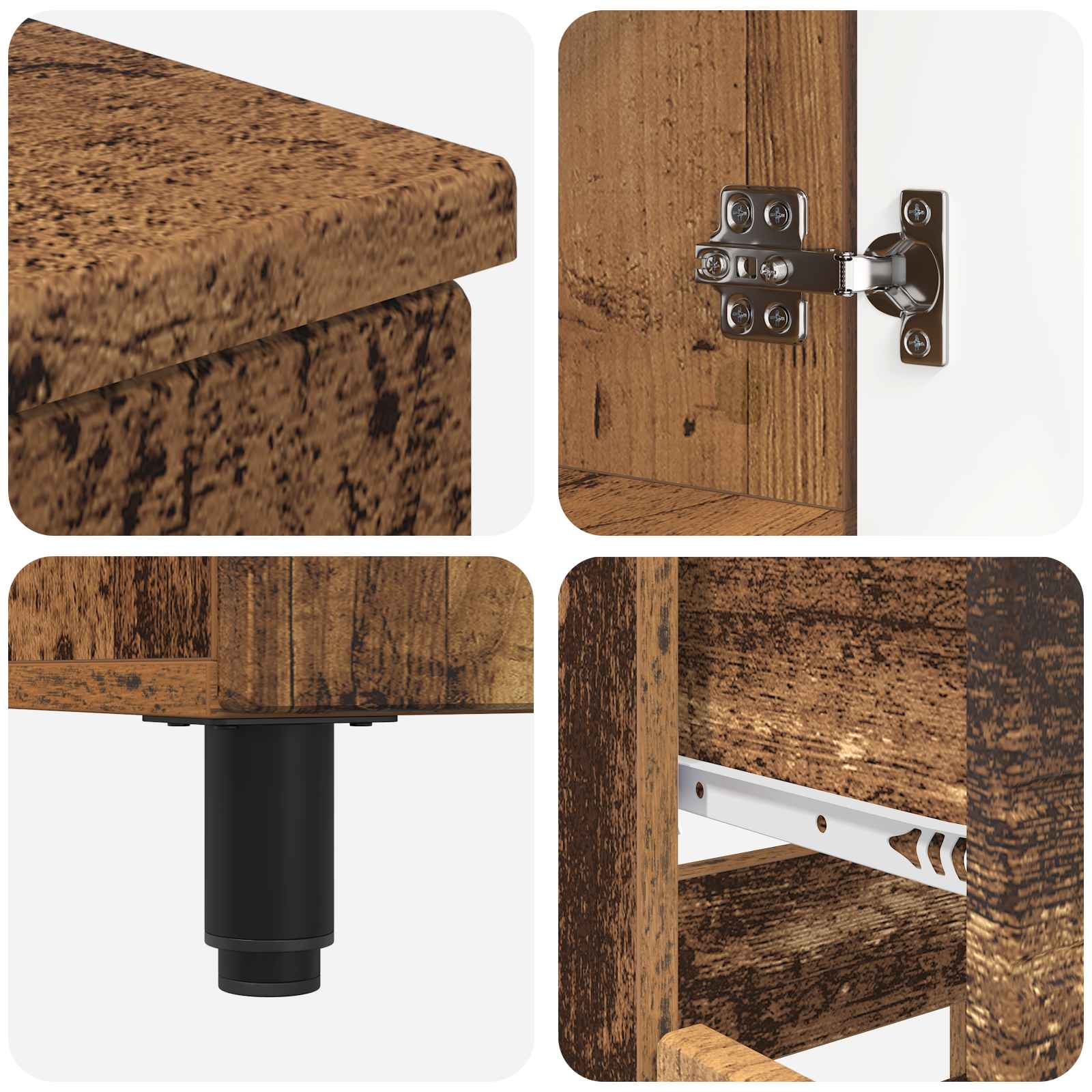 Waschtisch Altholz 60 x 35 x 80 cm Holzwerkstoff