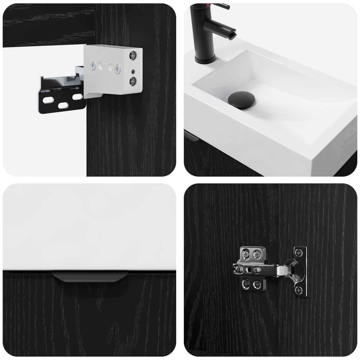 Badezimmer Waschtischunterschrank mit Wasserhahn