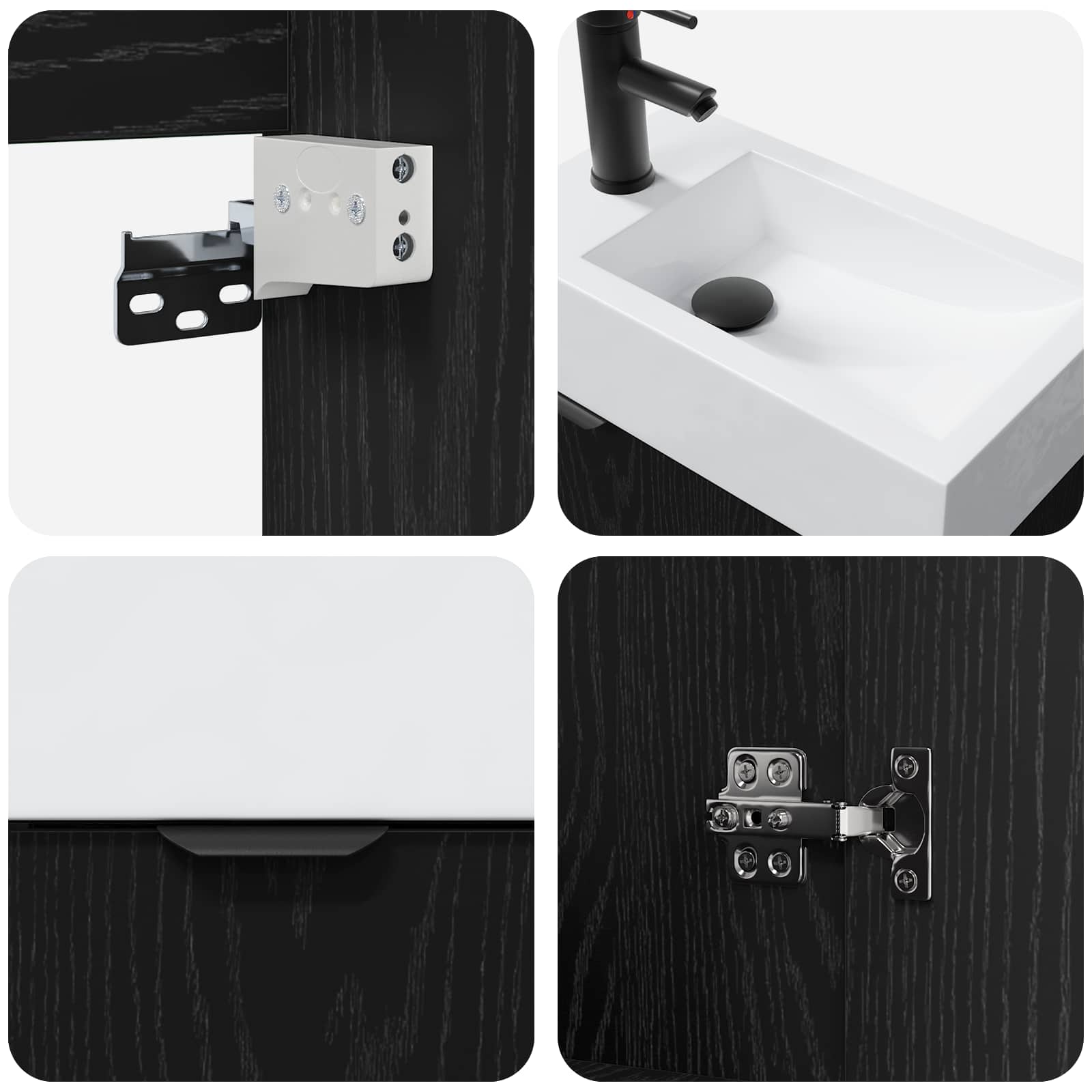 Badezimmer Waschtischunterschrank mit Wasserhahn