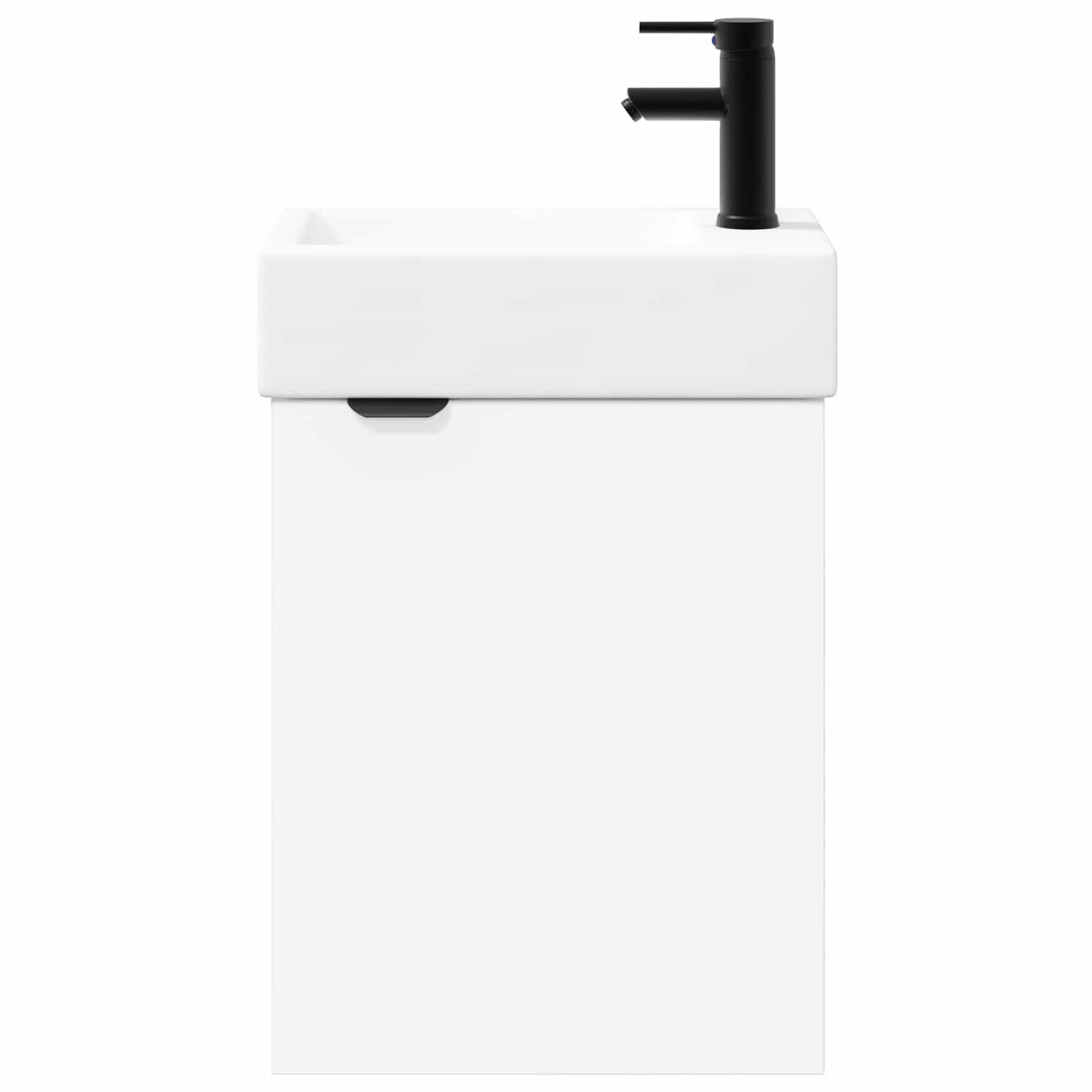 Badezimmer Waschtischunterschrank mit Wasserhahn Weiß