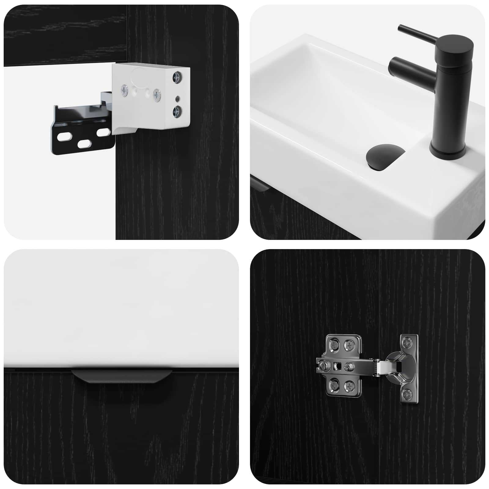 Badezimmer Waschtischunterschrank mit Wasserhahn